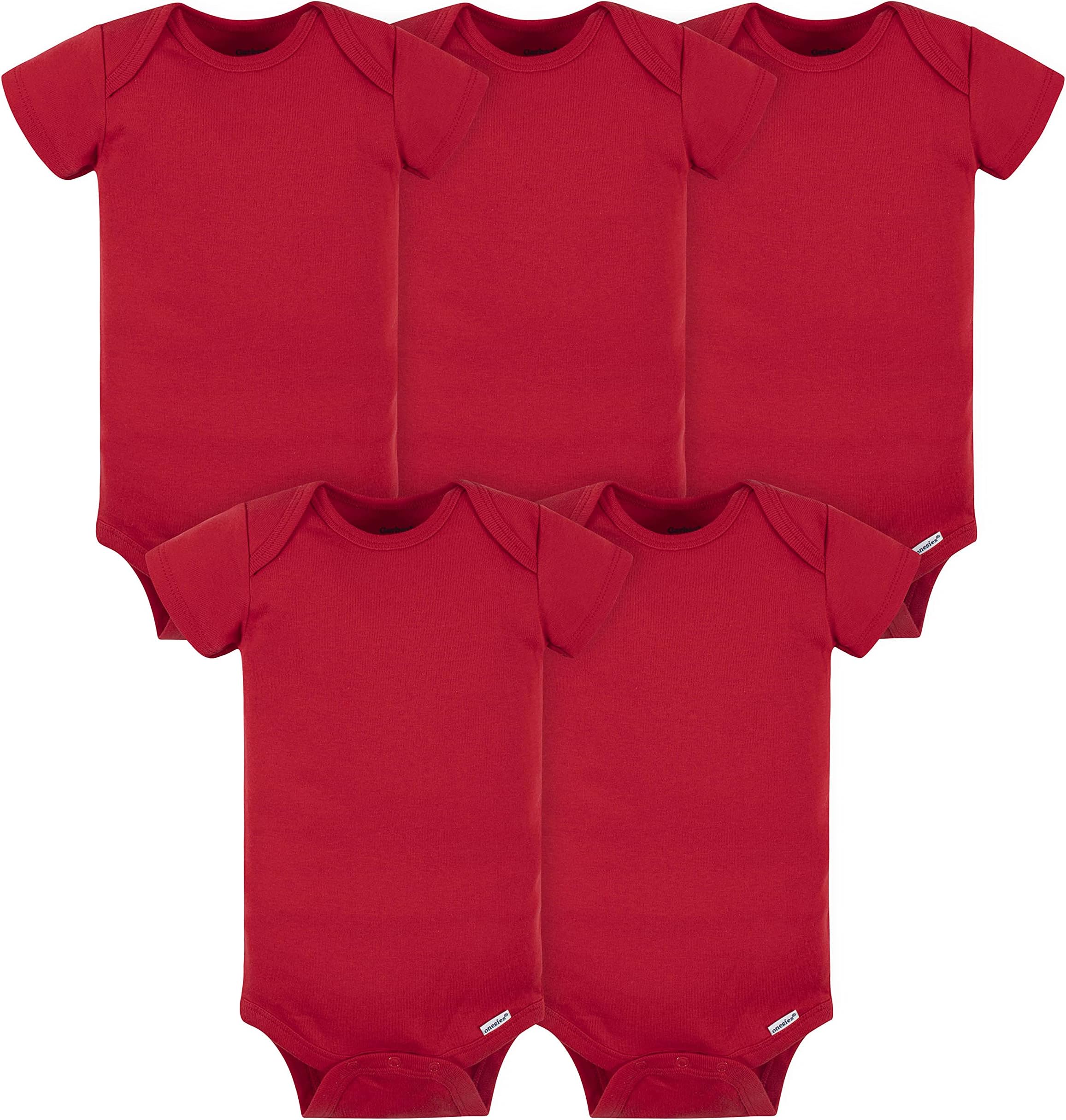 - Baby 5-pack Solid Onesies Bodysuits