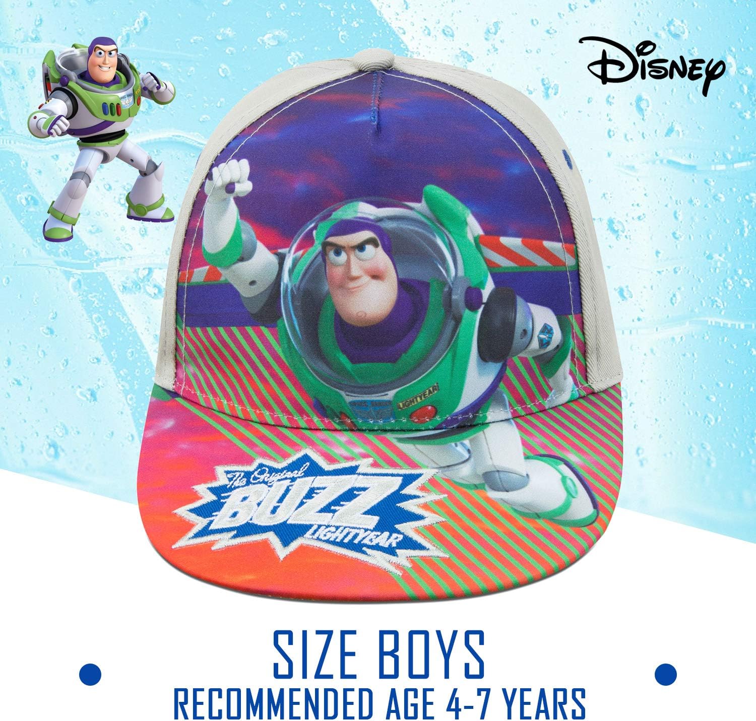 Disney Boys Toy Story 4 Buzz Lightyear Baseball Cap - Age 4-7 Grey - Image 4