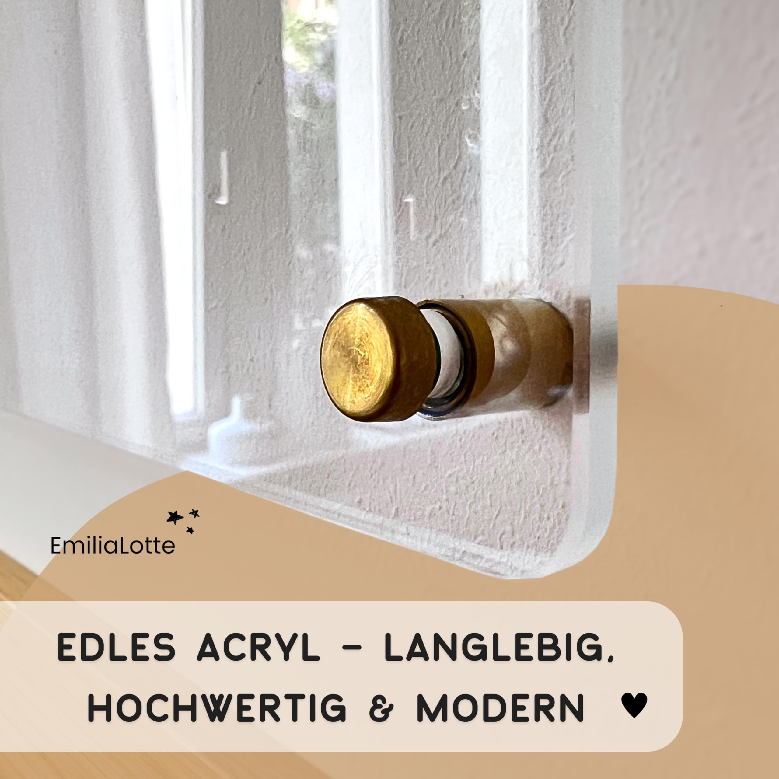 EmiliaLotte Personalisierter Familienplaner aus hochwertigem Acryl I Abwischbarer Wand Kalender für die ganze Familie I Wiederverwendbarer Wochenplaner mit Einkaufsliste, Menüplan & Mehr - Esoterik