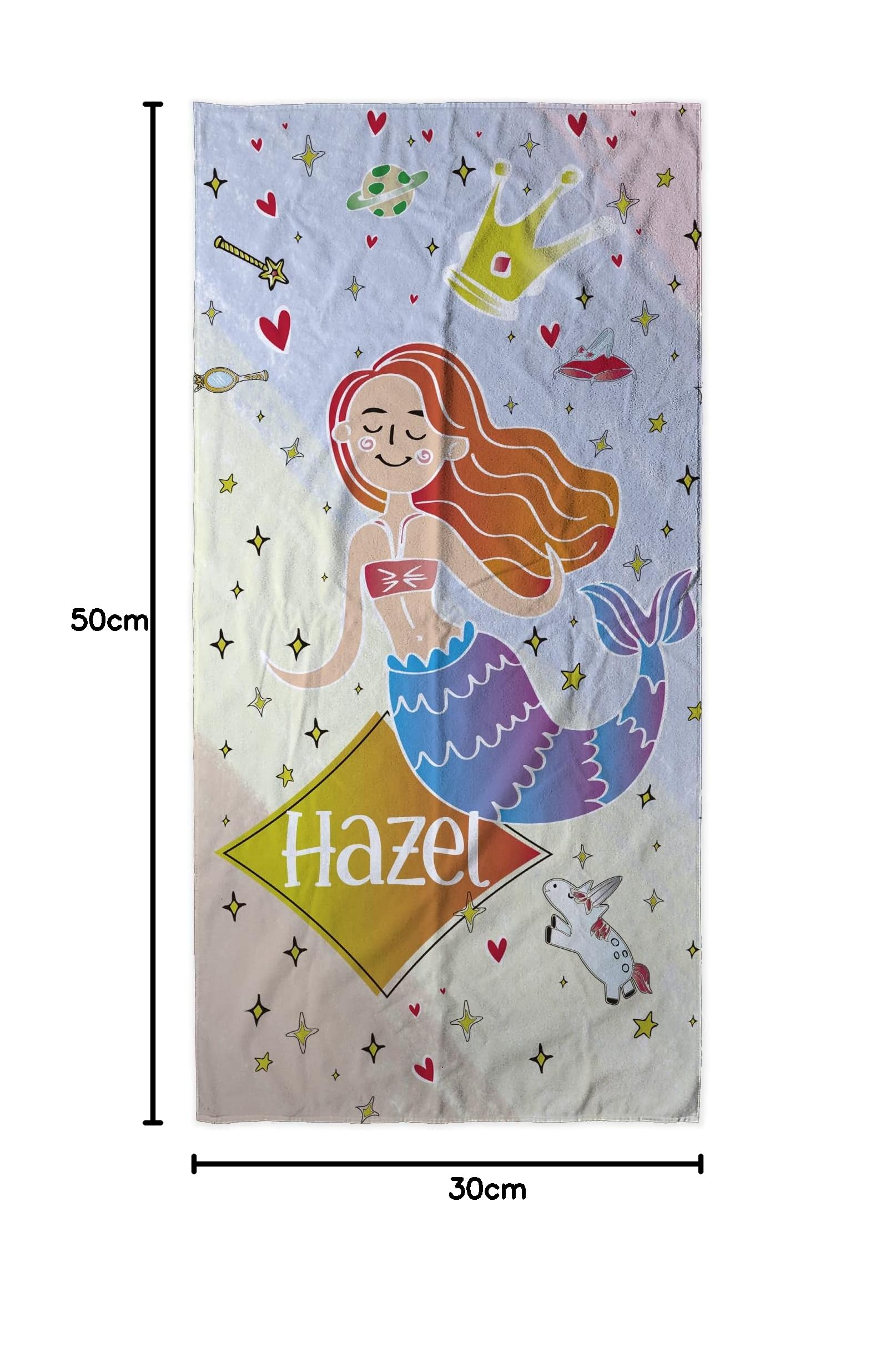 KIDSLOVE Serviette De Plage Personnalisée Avec Nom, Serviette