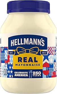 Hellmann's Mayonnaise Real Mayo 1 ct For A Creamy Sandwich Spread or Condiment Rich in Omega-3 ALA, Gluten Free 30 oz