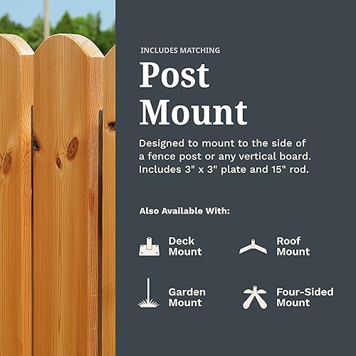 Miniatura 5 de EZ Vane - Veleta de acero con bandera de Estados Unidos, 21 pulgadas de altura, incluye soporte de poste de metal, vasos de viento y soportes, hecho