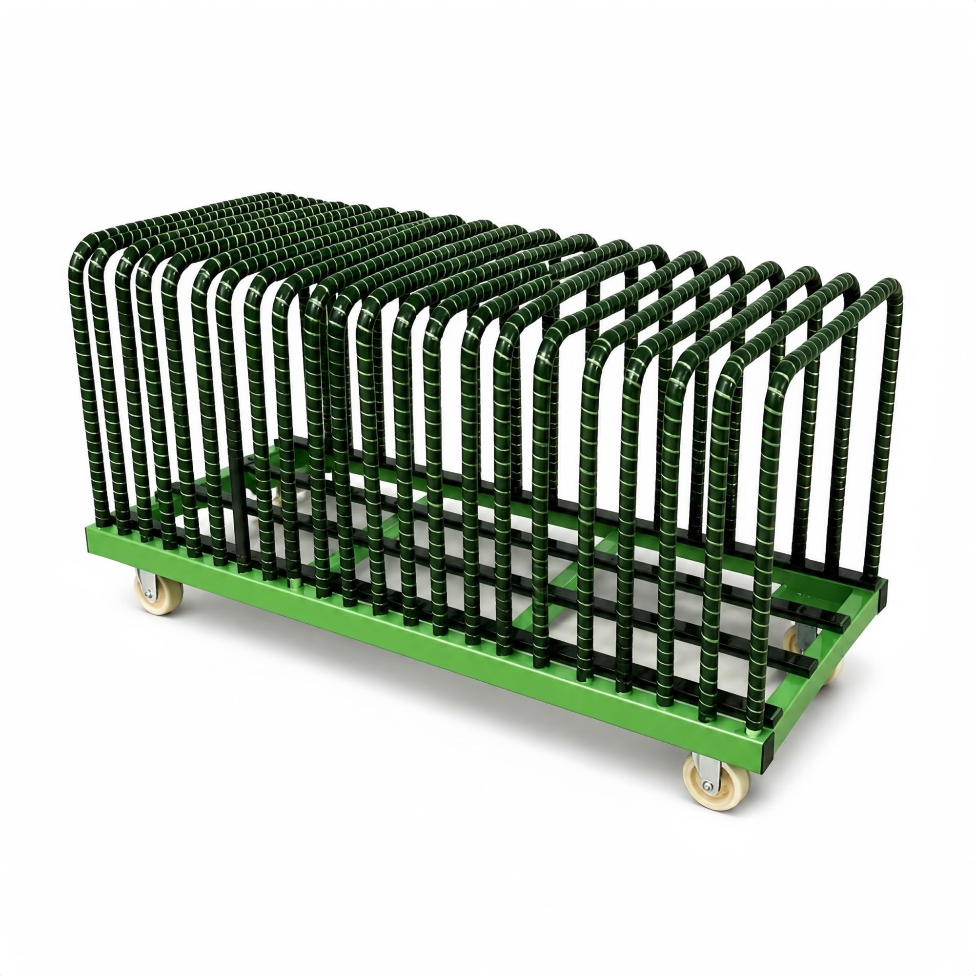 Plattenwagen mit Herausnehmbaren Trennern for Glas- und Steinplatten | Verstärkte Unterteile mit PVC-Umhüllten Kontaktflächen(22-Slot)