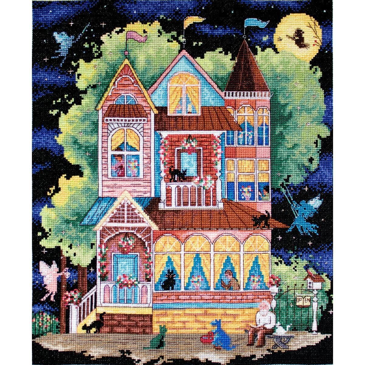 Lucas LetiStitch LETI937 - Kit per ricamo a punto croce, motivo: casa delle fiabe | embroidery by Marussia