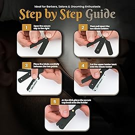 Utopia Care Professional Straight Razor for Men, Barber Straight Edge Razor Safety with 100 Pack Blades, Pink