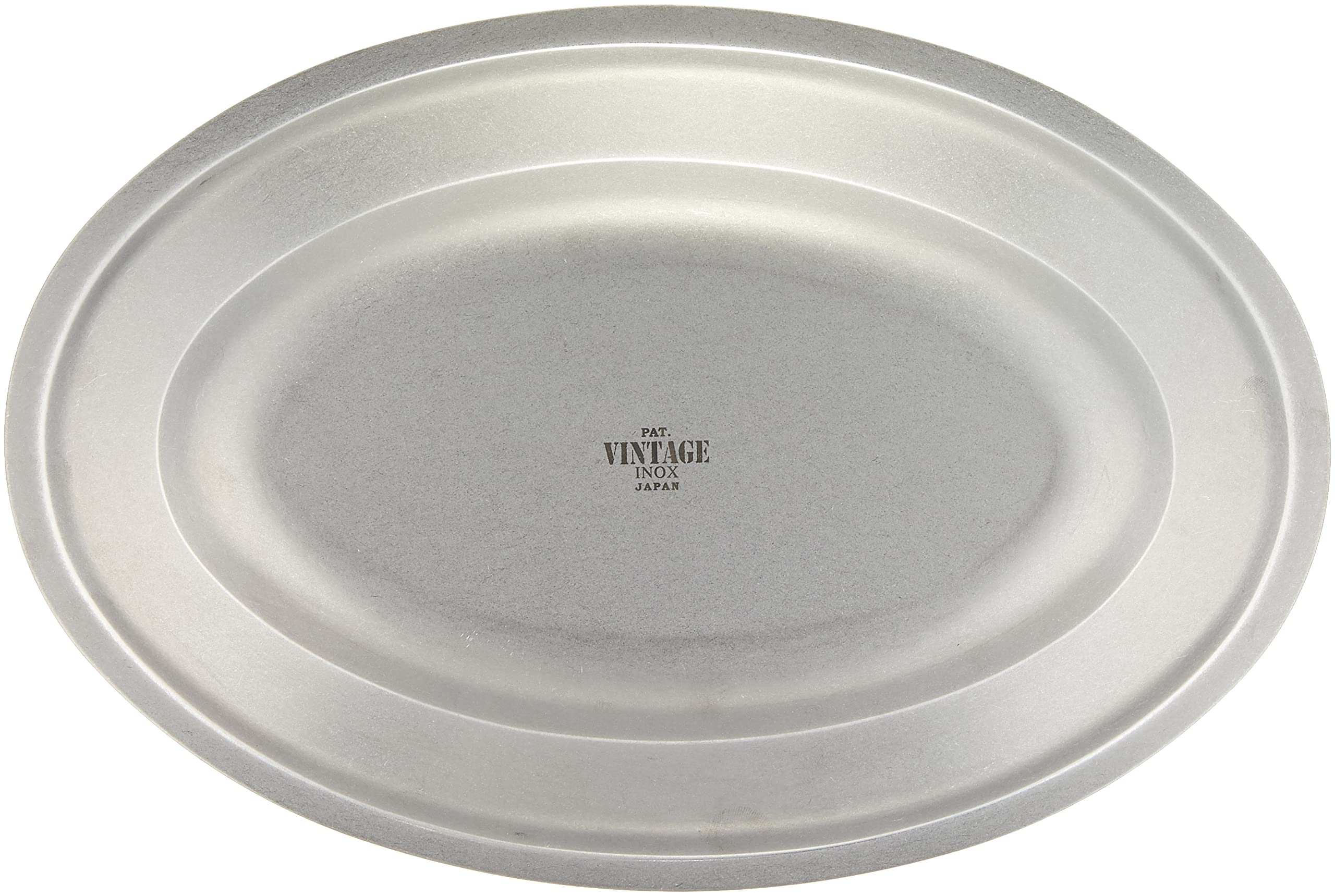 Amazon.co.jp: ヴィンテージイノックス オーバルプレート268mm 日本製