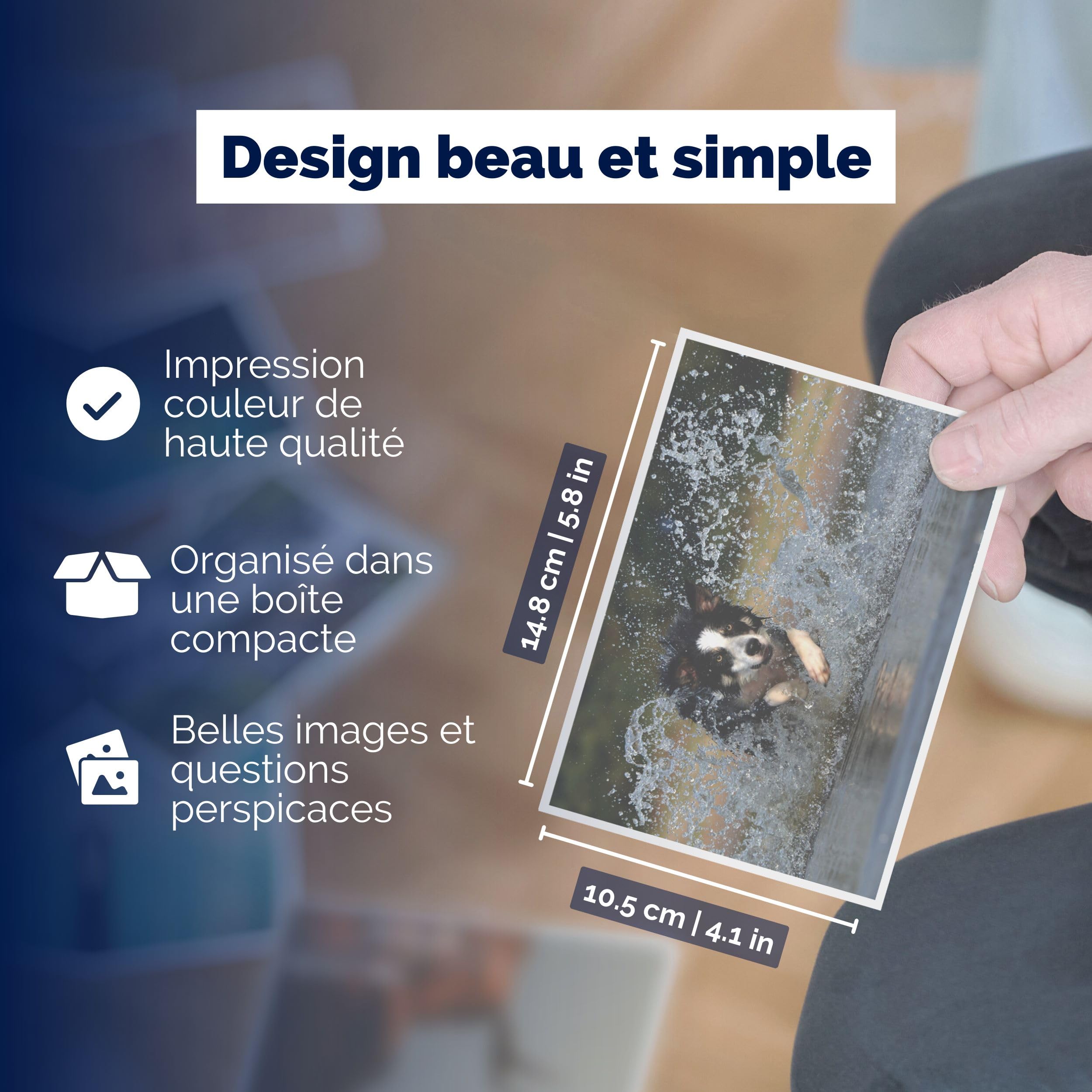 metaFox Psychologie positive | 52 Cartes d'inspiration, Cartes d'affirmations positives & Cartes postales motivantes, Cartes de photolangage pour coaching & thérapie