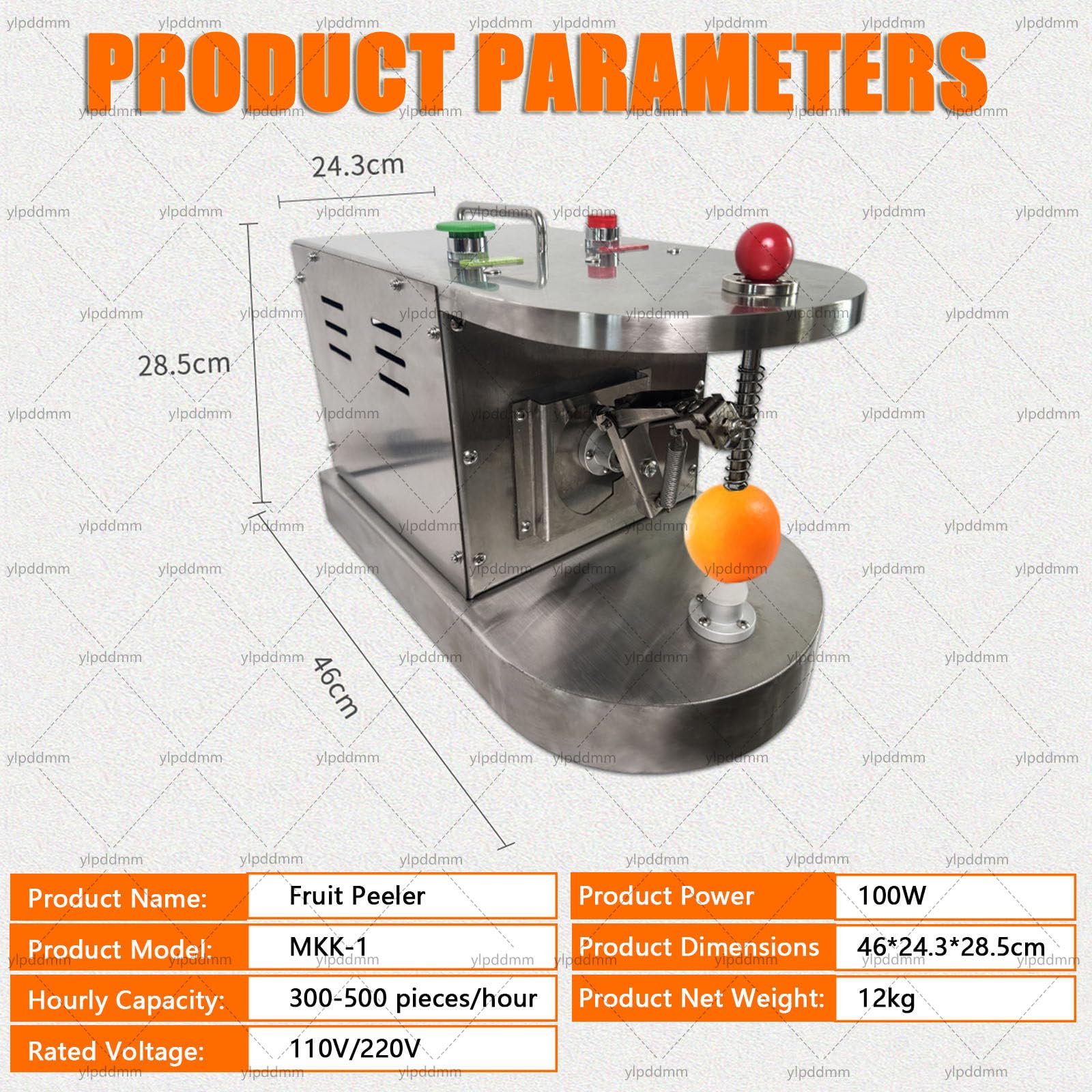Peladora automática Comercial de Limones y Naranjas | Orange Peeler Profesional,Pelador electrico de patatas, naranjas, tomates, kiwis, melocotones y demas frutas o verduras