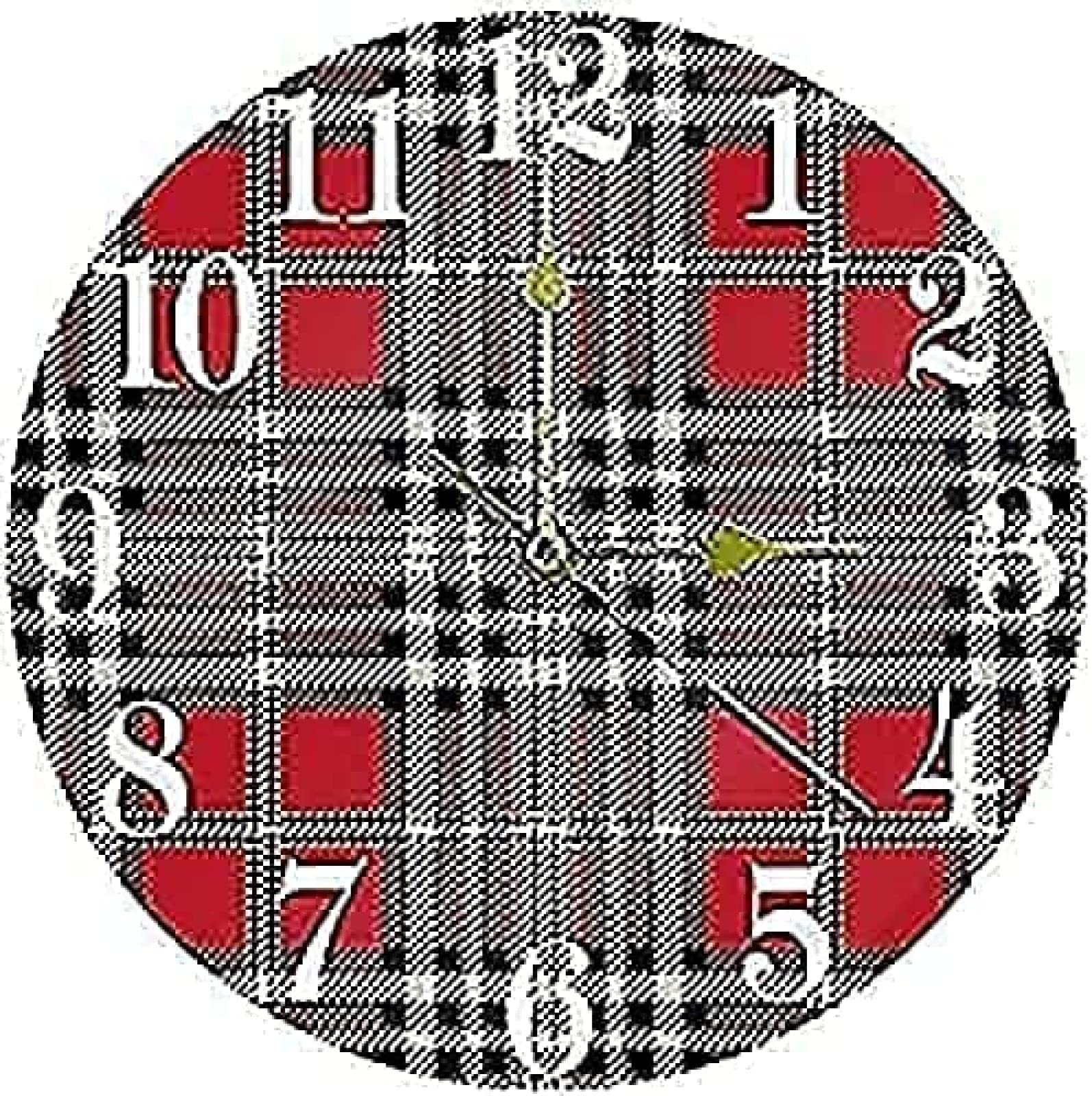 Horloge Murale Ronde Quartz Rose 12 Pouces pour Rompre la Monotonie des Murs