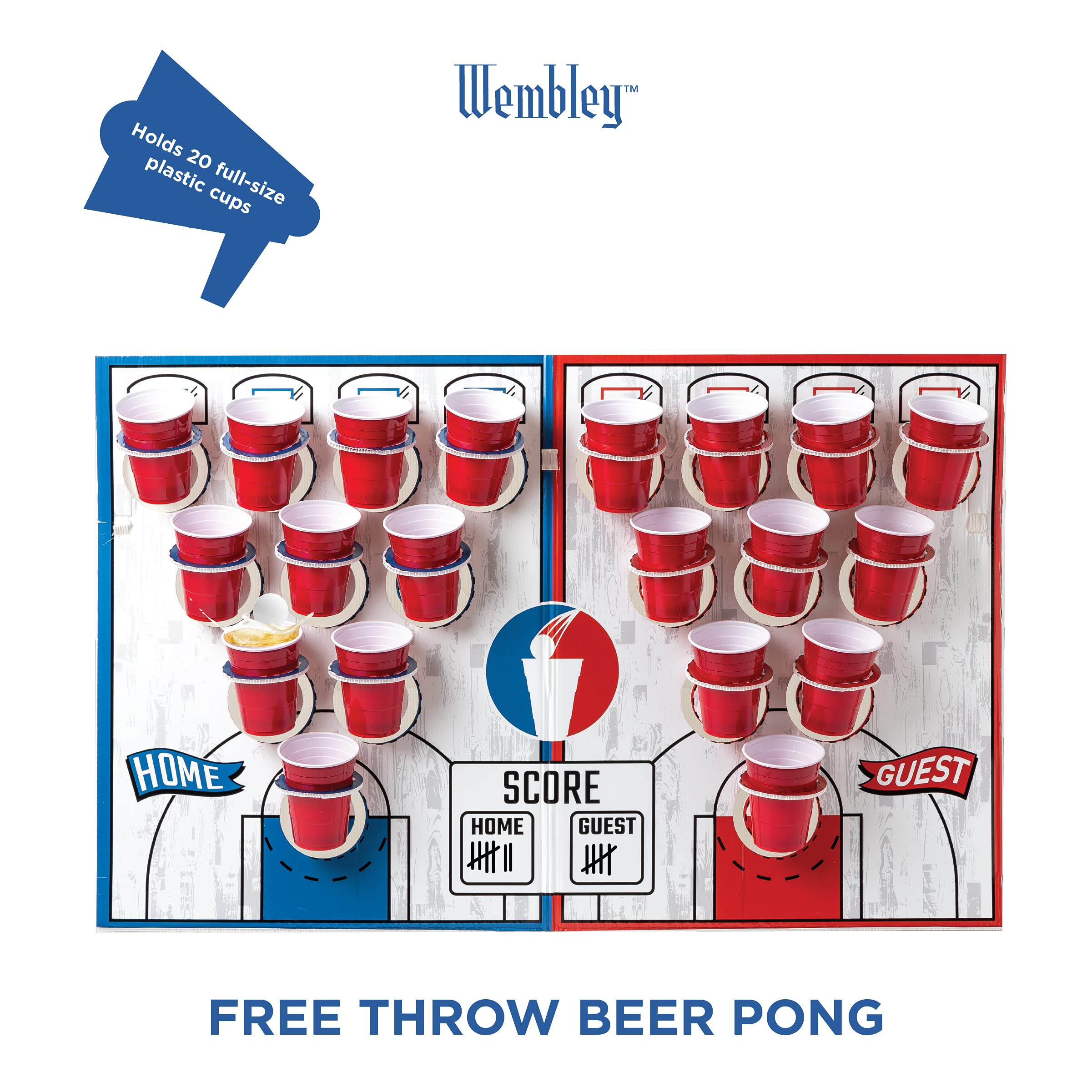 Wembley Free Throw Beer Pong Party Game Chandelier Standing Target, Team  Play or Individual, Fun Gift or Activity for College, Parties, Tailgates,  BBQ, Holiday Day : Sports & Outdoors - Amazon.com