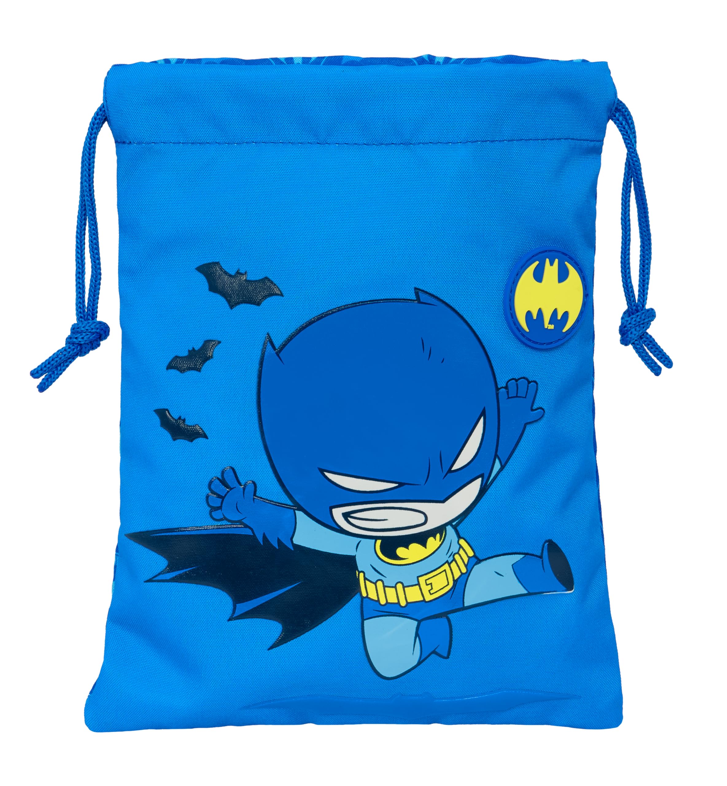 Safta Batman Preschool – Lunch Bag Snack Bag, Pencil Case, Quality and Maximum Resistance, Food Holder, Recreation, 20 x 25 cm, Blue, M, Casual