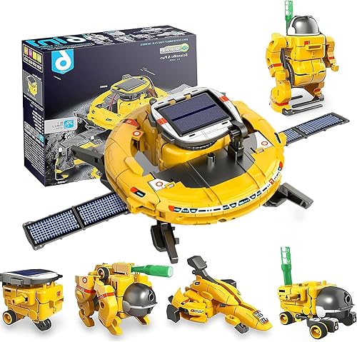 Proyectos de tallo de robot solar para niños de 8 a 12 años, 10 a 14 años, juguetes espaciales, kit robótico de ciencia, experimento, modelo de