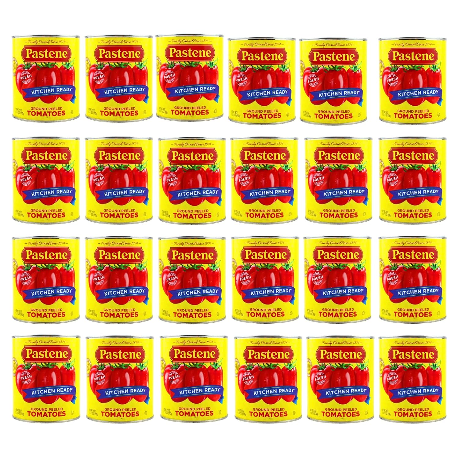 Pastene"Kitchen Ready" Ground Peeled Tomatoes - 28 oz (6 Pack)