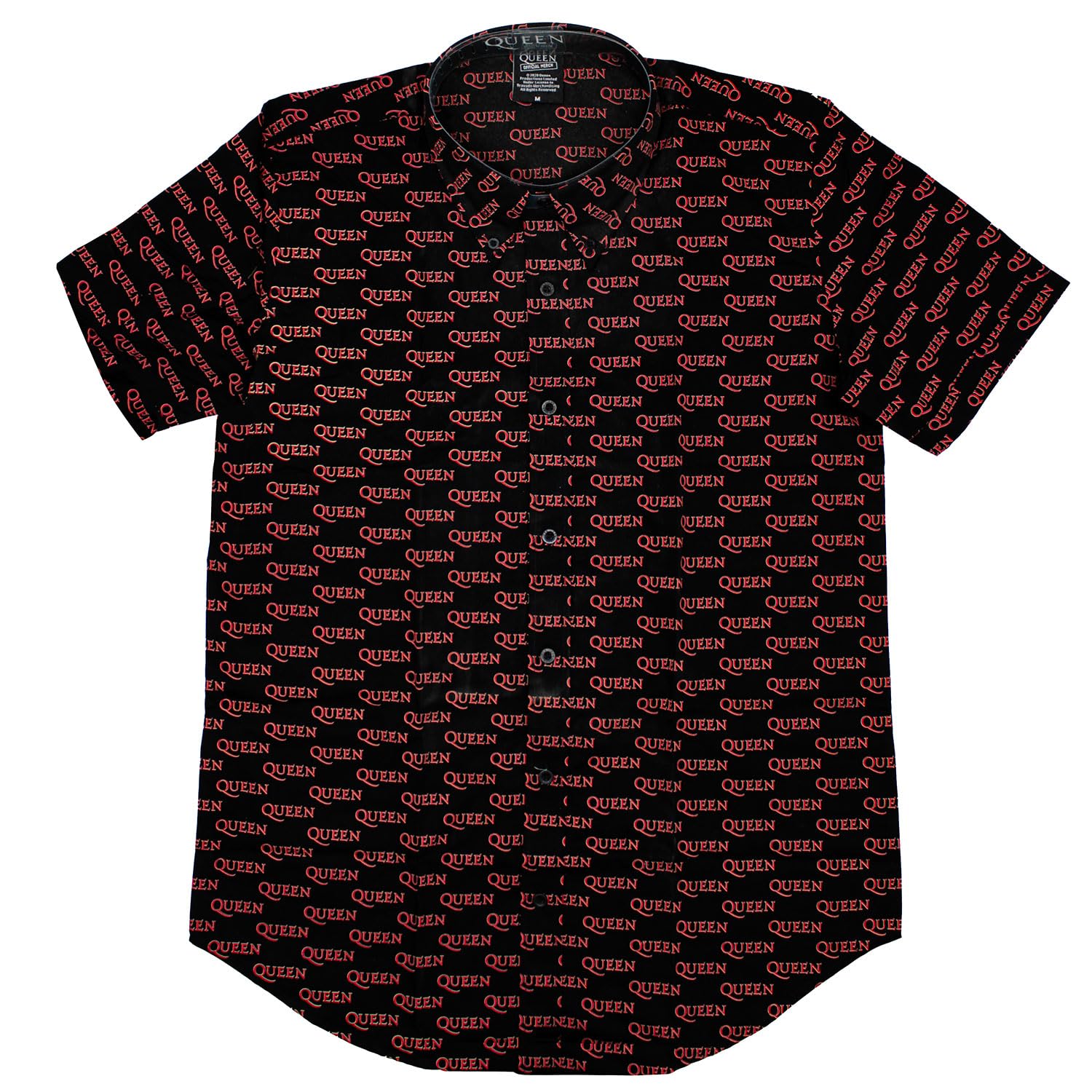 Paradiso Clothing Unisex Black Queen Classic Crest Casual Shirt - Xxl