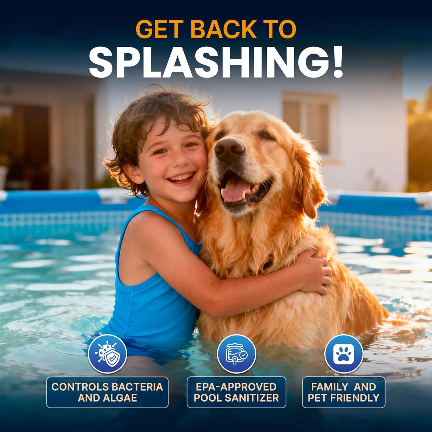 Pool Shark Swimming Pool Chlorine Tablets | 3-Inch Chlorine Tablets | 25 lbs | Slow-Dissolving 90% Active Chlorine Tabs | Pool Chemicals for Inground Pools, Above Ground Pools, Saltwater, Spa, Hot Tub
