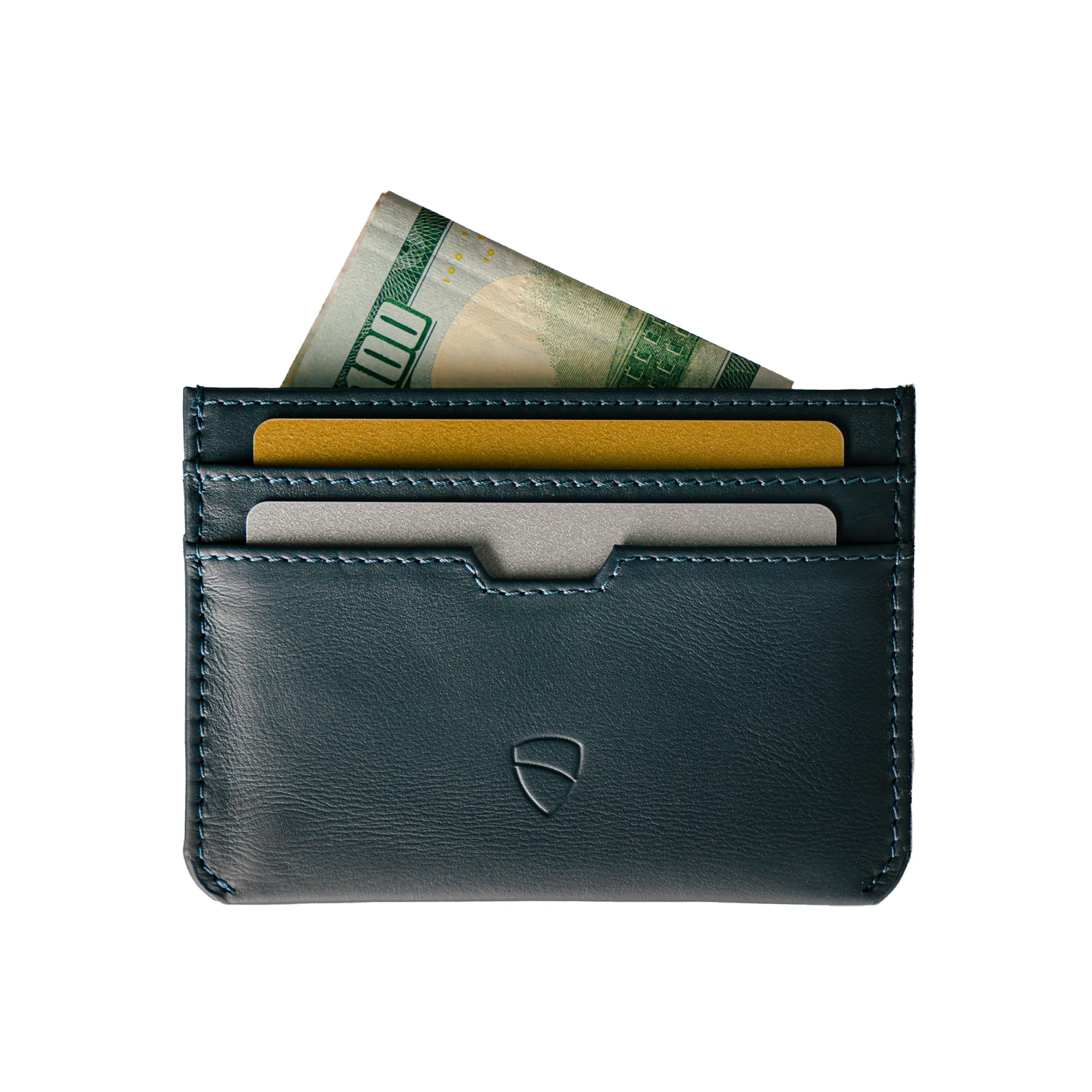 Vaultskin MOORGATE - Portafoglio Minimalista in Pelle con Blocco RFID, Sottile e Compatto, Adatto per Tasca Anteriore