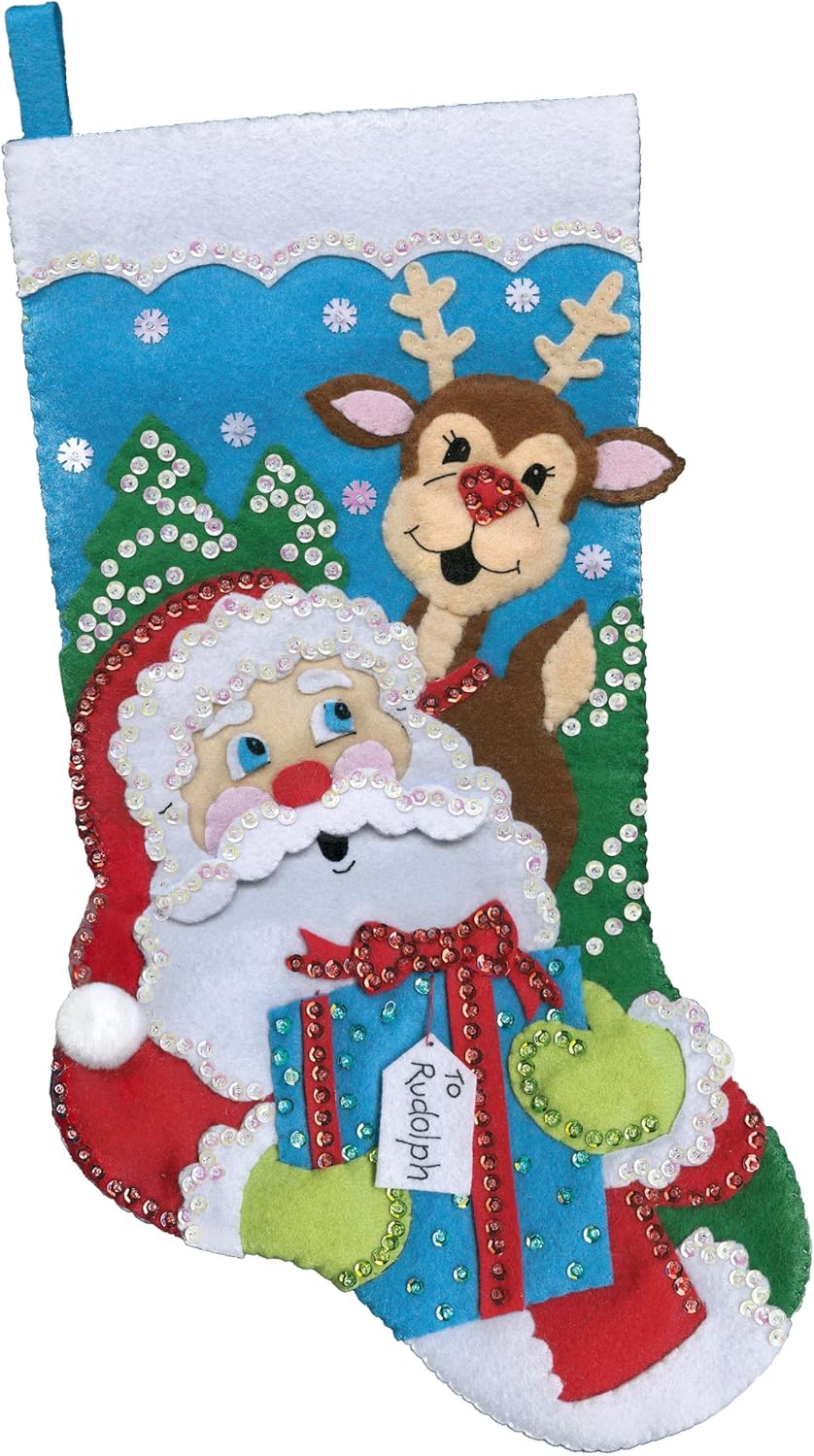 Present for Rudolph Felt Stocking Kit
