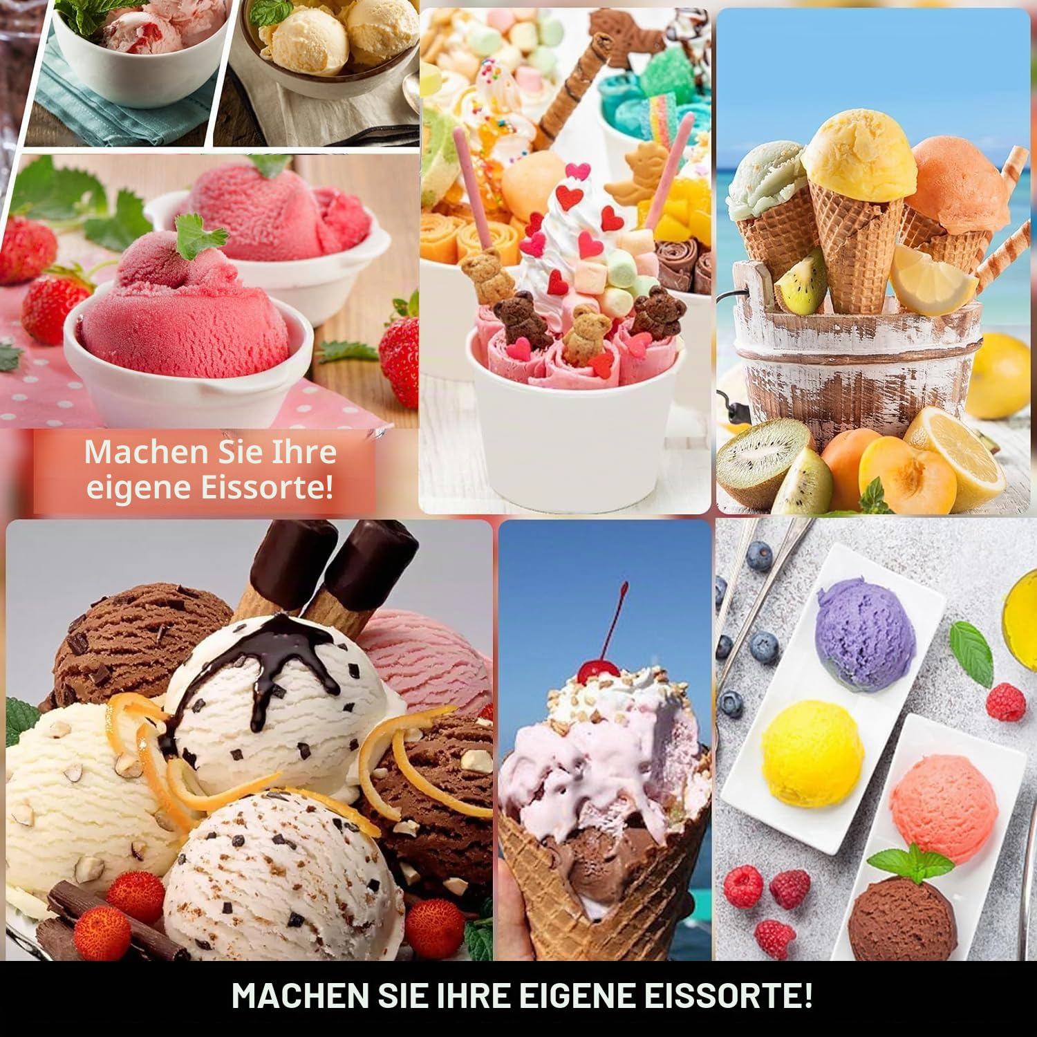 4 Stück Ersatz Behälter für Ninja CREAMi Scoop & Swirl Eismaschine NC701EUSTGD NC701EU NC701UK NC700 Serie, für Ninja Swirl Eisbehälter Becher mit Deckel Zubehör, BPA-frei & Spülmaschinenfest