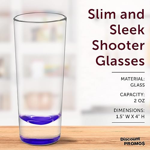 Miniatura 4 de DISCOUNT PROMOS Cordial Shooter - Juego de 10 vasos de chupito, 2 onzas, paquete a granel, ideal para cumpleaños, fiestas, eventos en interiores y