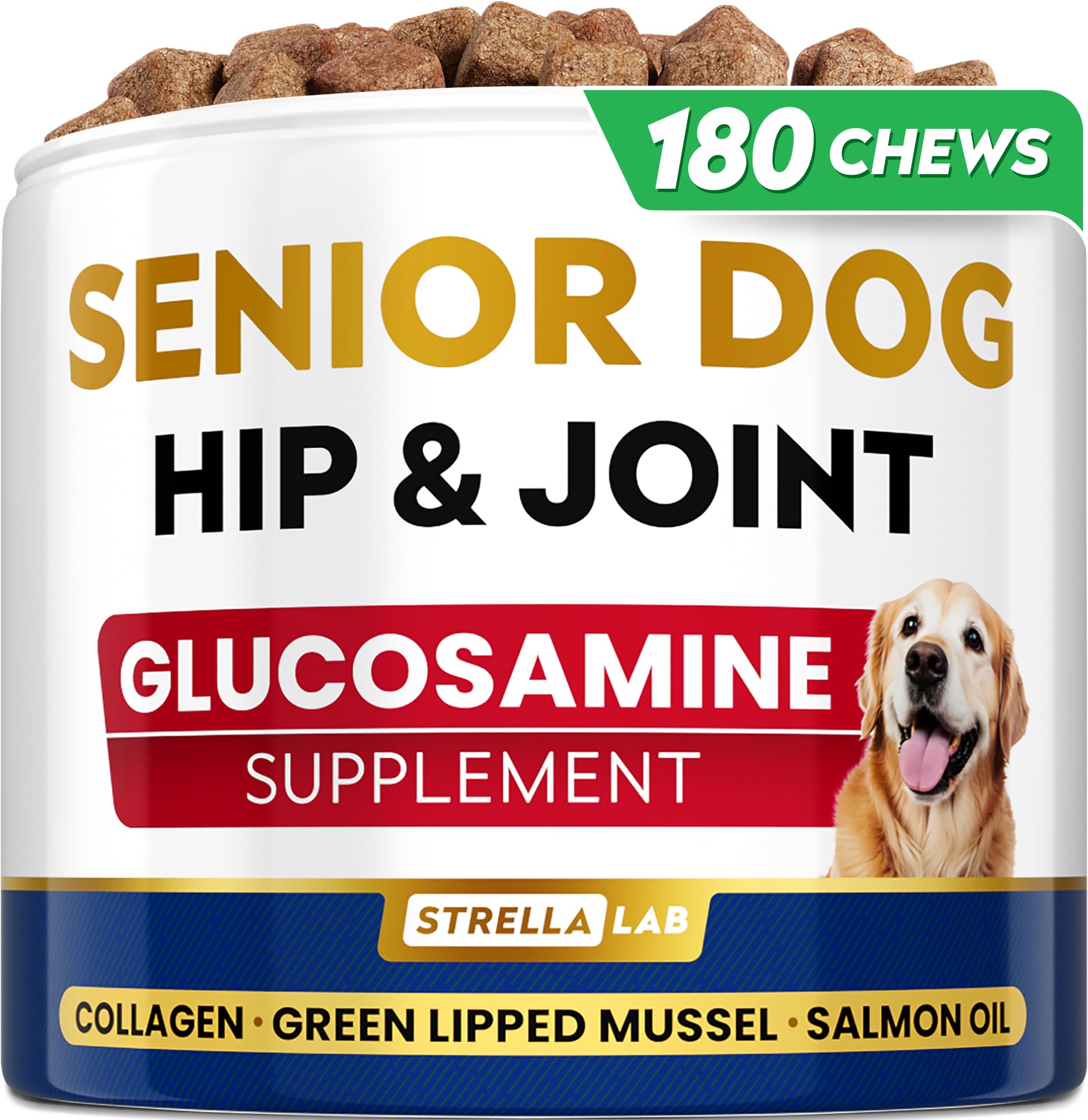Senior Advanced Joint Supplement for Dogs w/Collagen & MSM, Hip Joint Chews