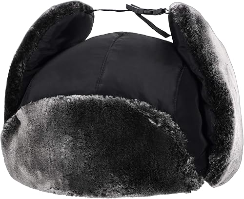 Miniatura 5 de Gorro trampero de piel sintética Ushanka con máscara facial resistente al viento