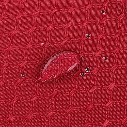 Miniatura 4 de ColorBird Servilletas elegantes de tela jacquard de gofre, de 17 x 17 pulgadas, lavables, resistentes al agua, a prueba de derrames, tela de