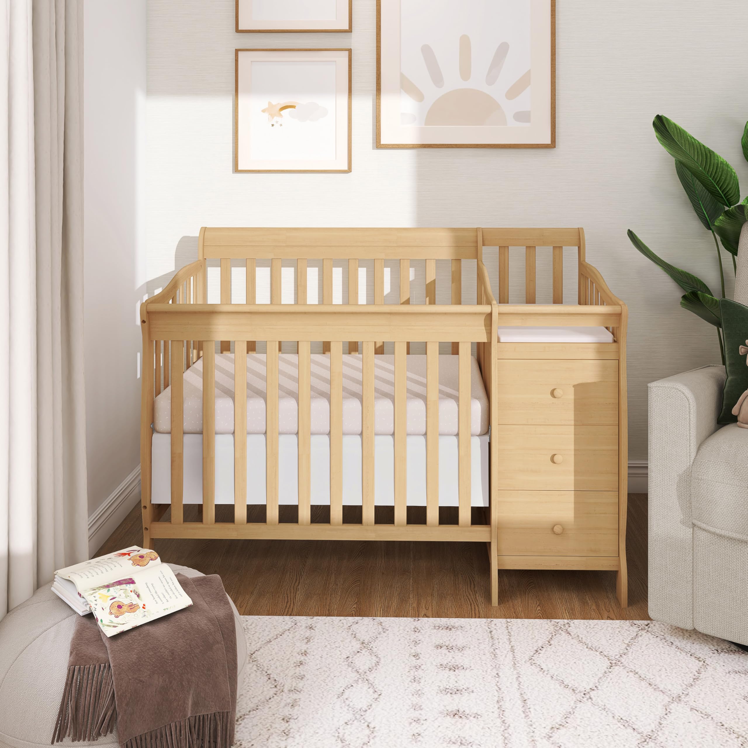 Amazon.com: Dream On Me Jayden 4‑in‑1 Mini Convertible Baby Crib
