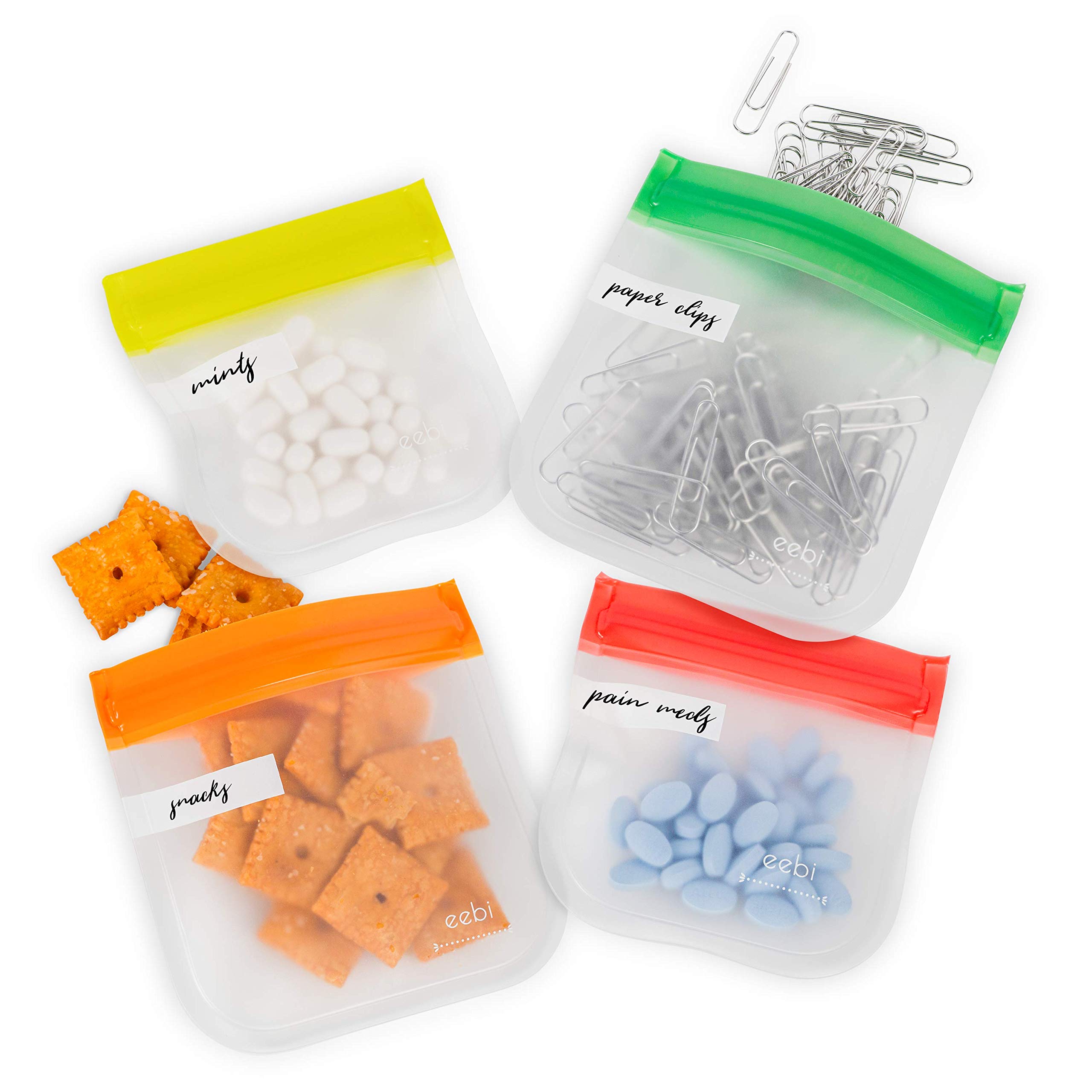 Buy eebi 15 PCS Mini Zip Pouch Set, Transparent Cosmetic Bag with