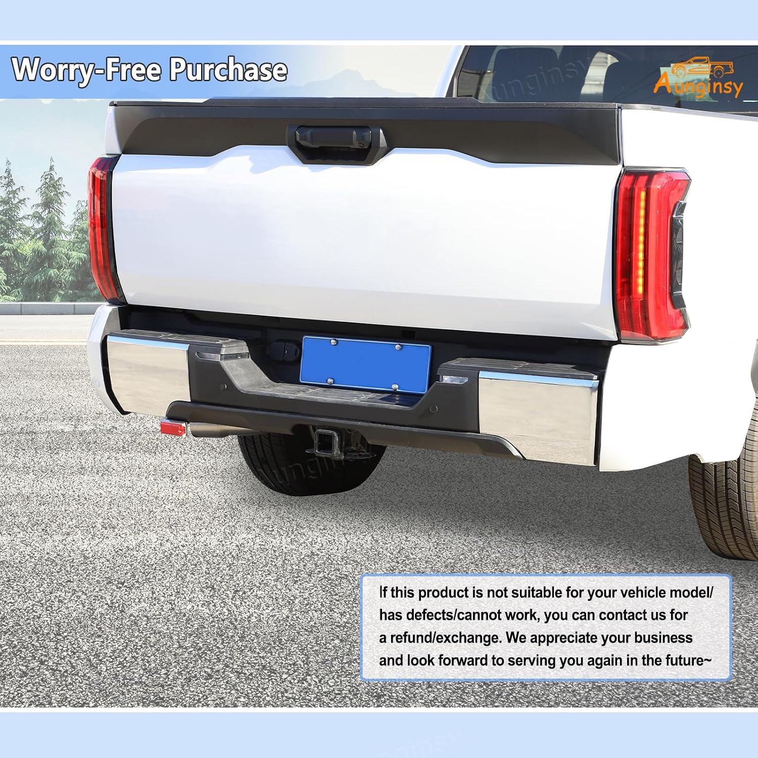 Car Rear Bumper Protector Guard Cover Compatible with Toyota Tundra 2022-2026, Pickup Rear Side Bumper Corner Guard Edge Protection Anti-Collision Corners Patch Trim Covers ABS Exterior Accessories
