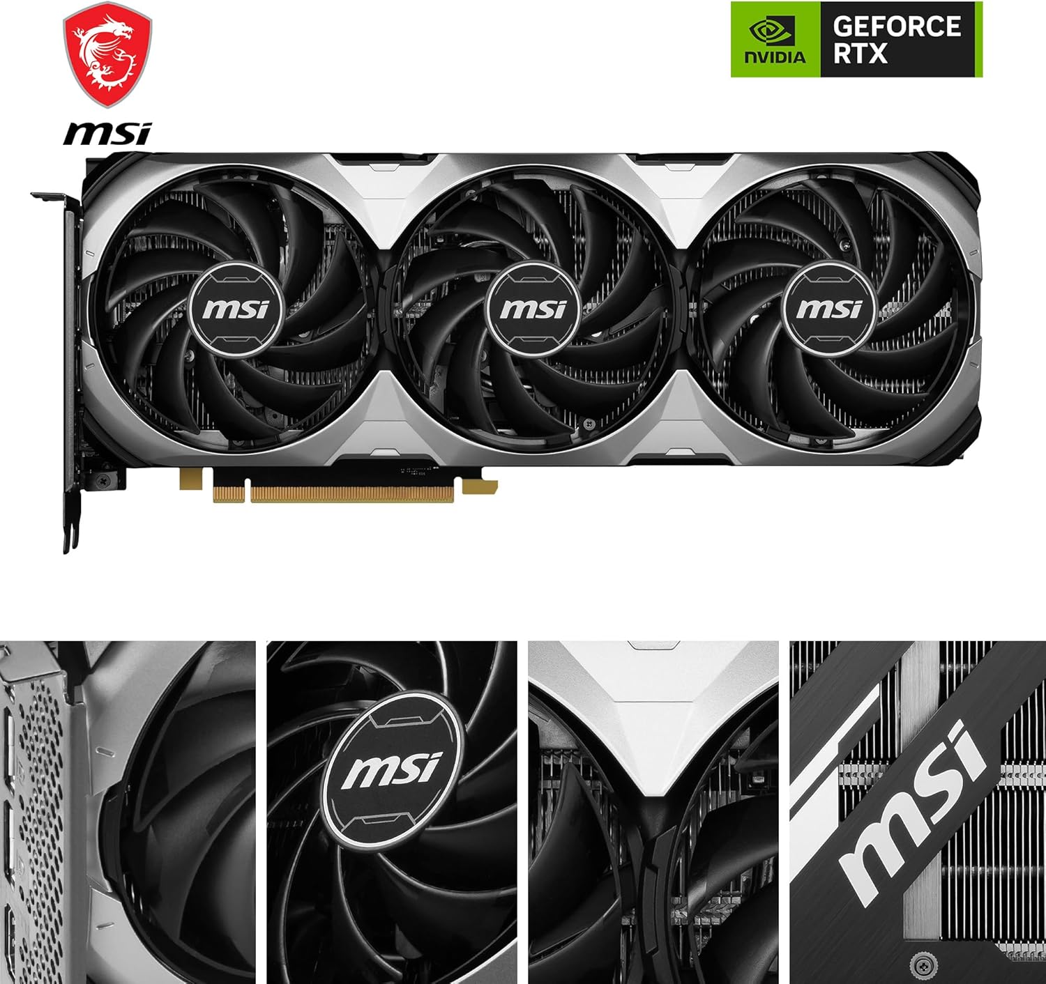 MSI GeForce RTX 4060 Ti Ventus 3X 16G OC Graphics Card -NVIDIA RTX 4060 Ti, 16GB GDDR6 Memory, 18Gbps, PCIe 4.0, DLSS3