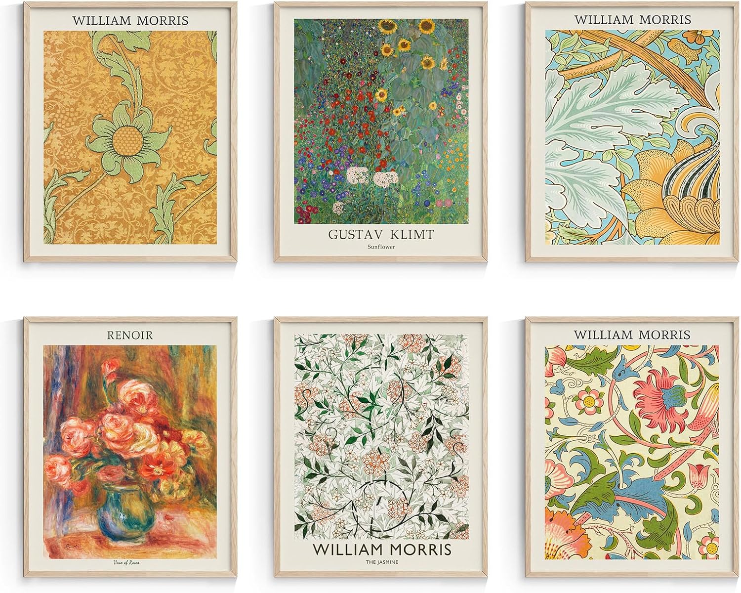 Habseligkeit William Morris – Impresiones artísticas de pared, decoraciones retro para estética de habitación, carteles cálidos para decoración de