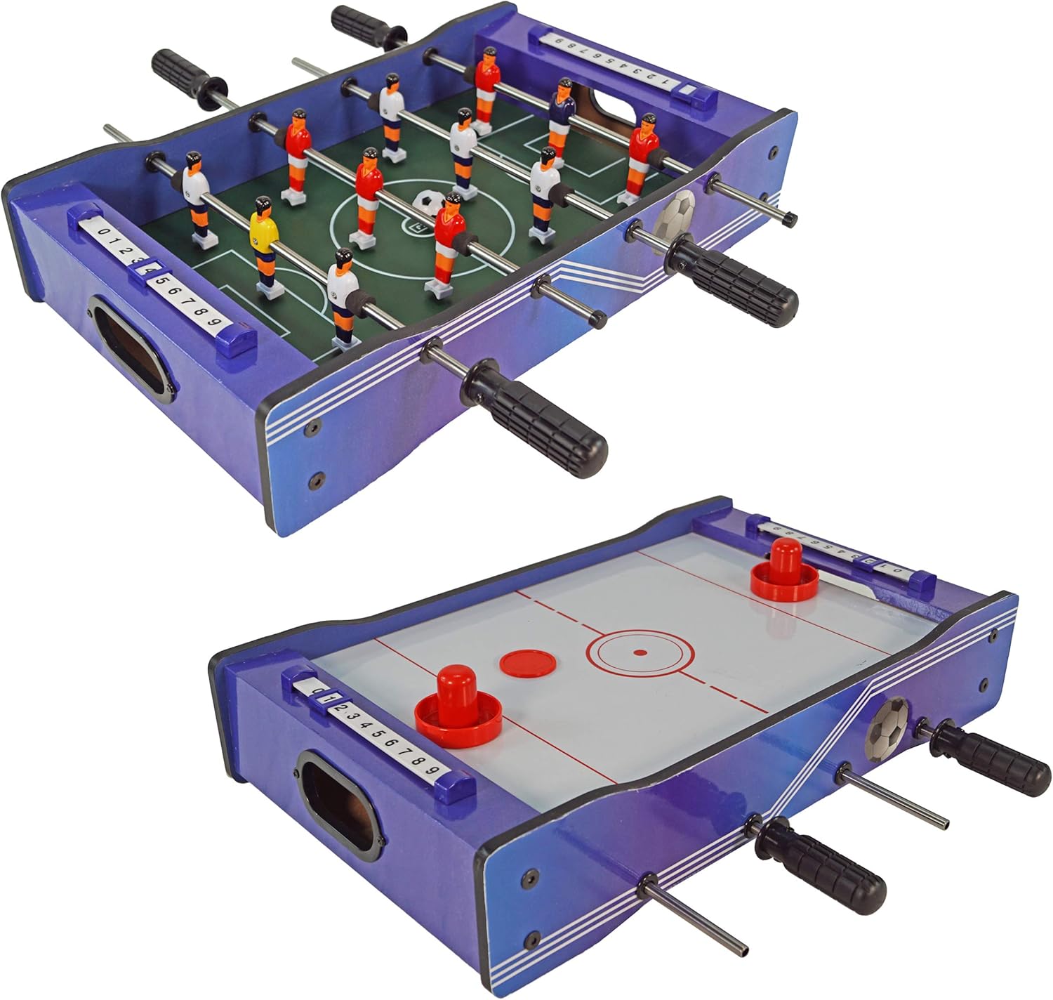 Best Sporting Mini futbolín 2 en 1 de fútbol y hockey, 51 x 31 cm