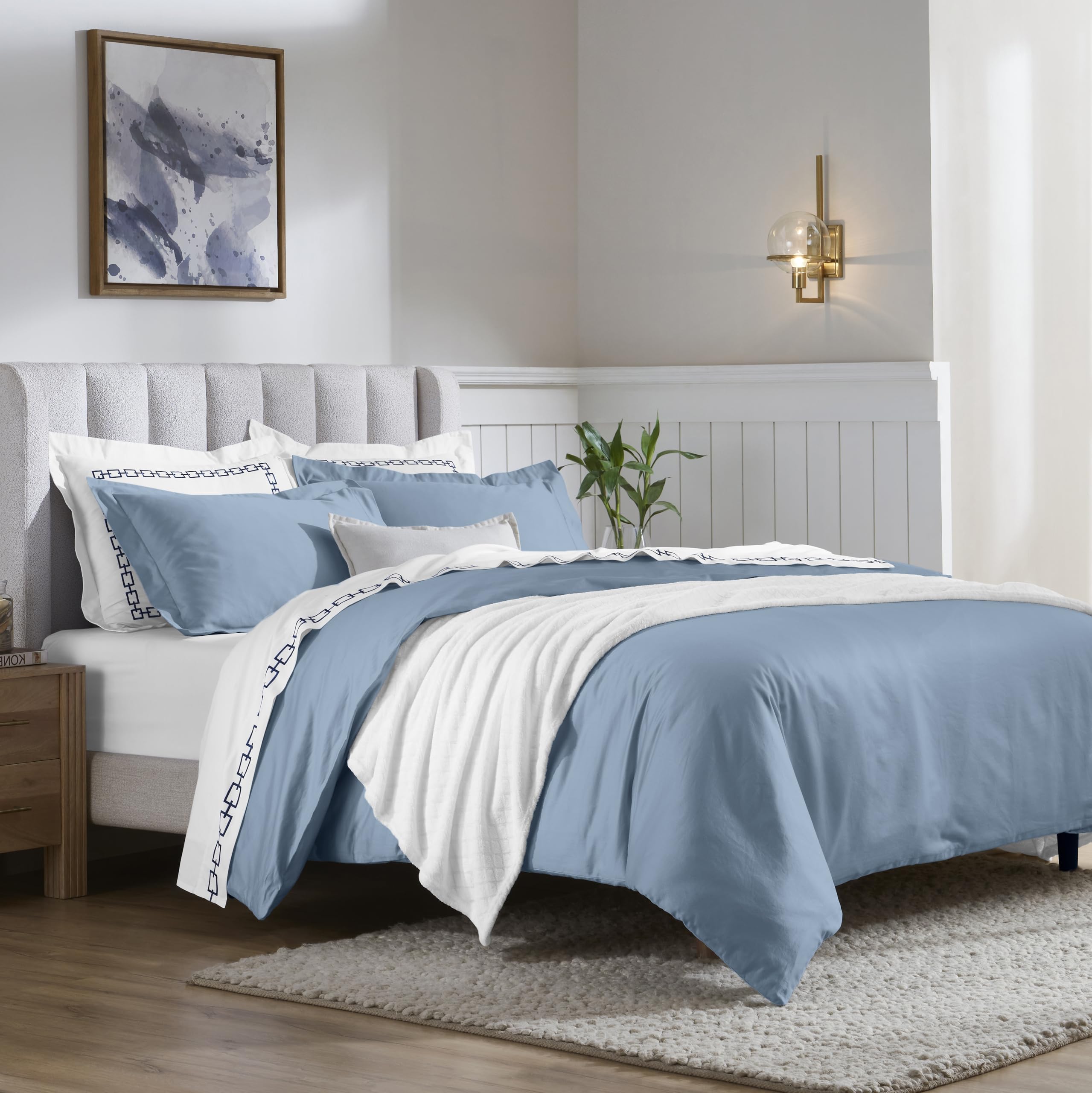 Housses de couette de luxe 650 fils en coton égyptien pour des nuits comme à l'hôtel