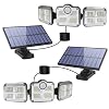 Solar Flood Light - Outdoor/Indoor Motion Sensor Security Decorative - 122 LED, 1200 Lumen, White, IP65 Waterproof, 270° Wide Angle, 8-12H Life, Remote Control, Wall Mount, Modern Style