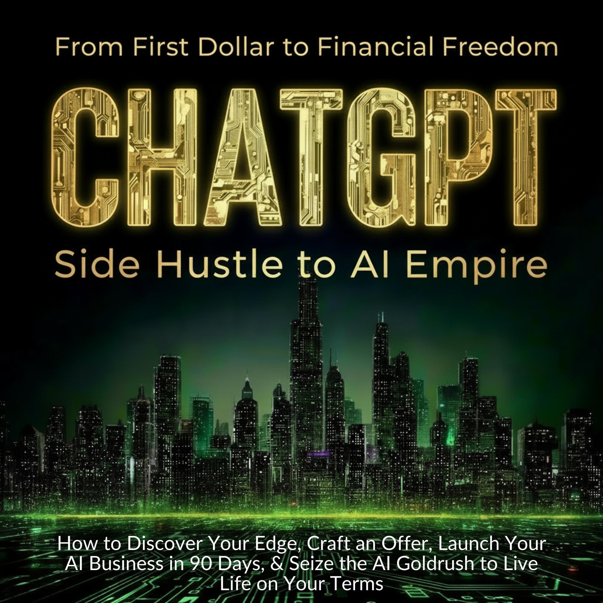 Cover art for ChatGPT Side Hustle to AI Empire: First Dollar to Financial Freedom
