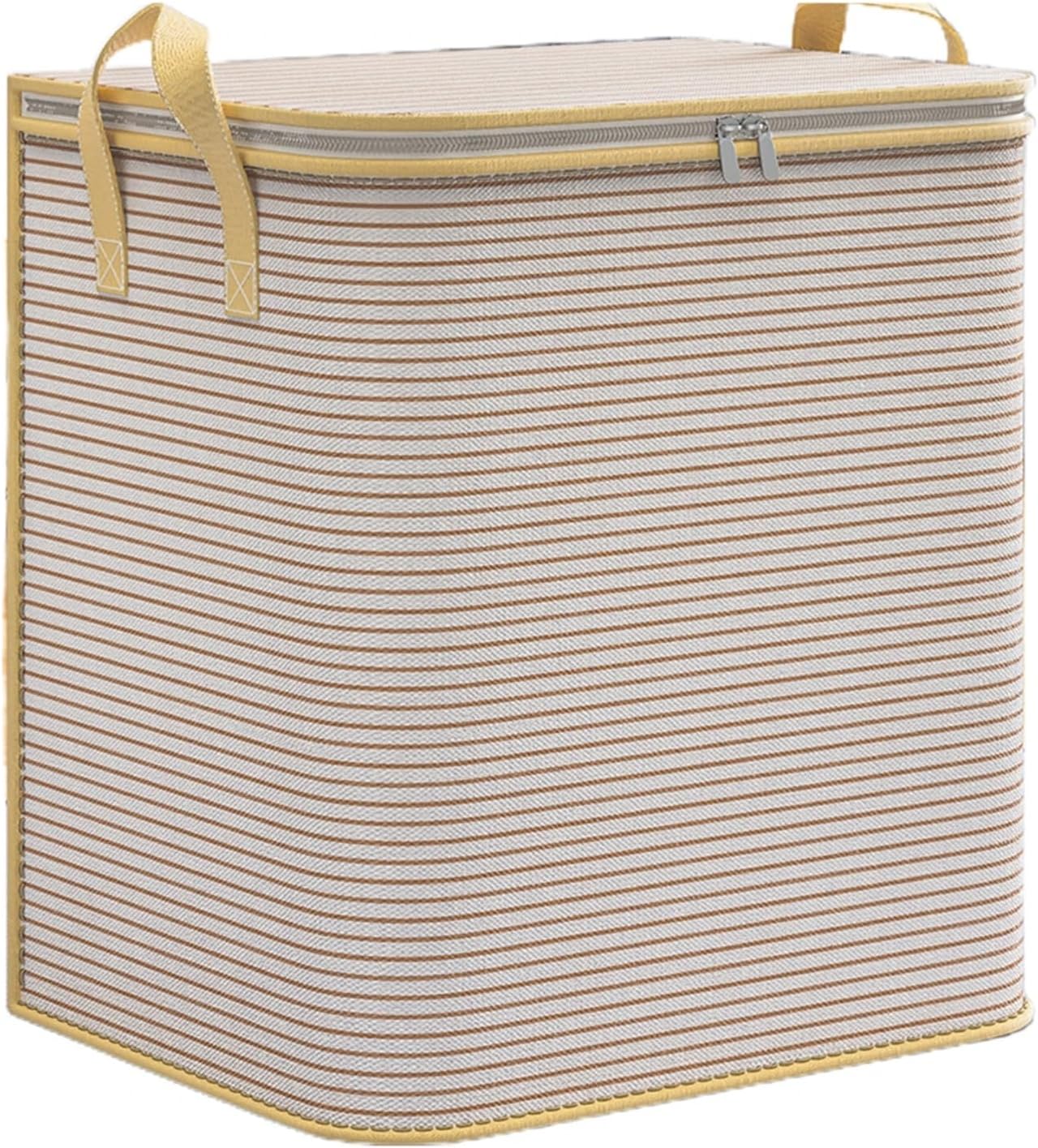 3PCS Large Capacity Clothes Quilts Storage Bag Foldable Blanket Storage Containers with Handle for Organizing Bedroom W