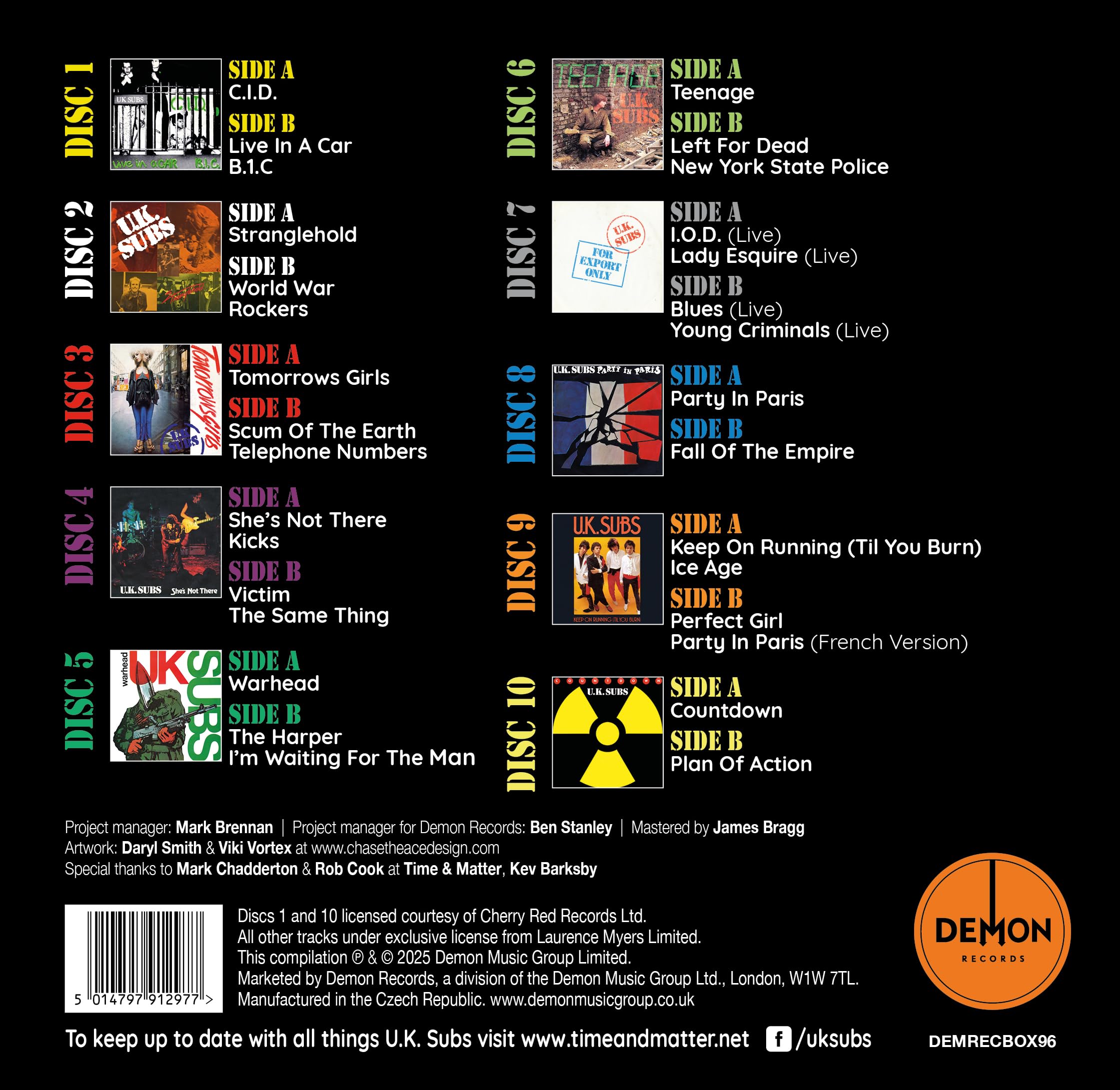 1978-1981 Singles (Coloured