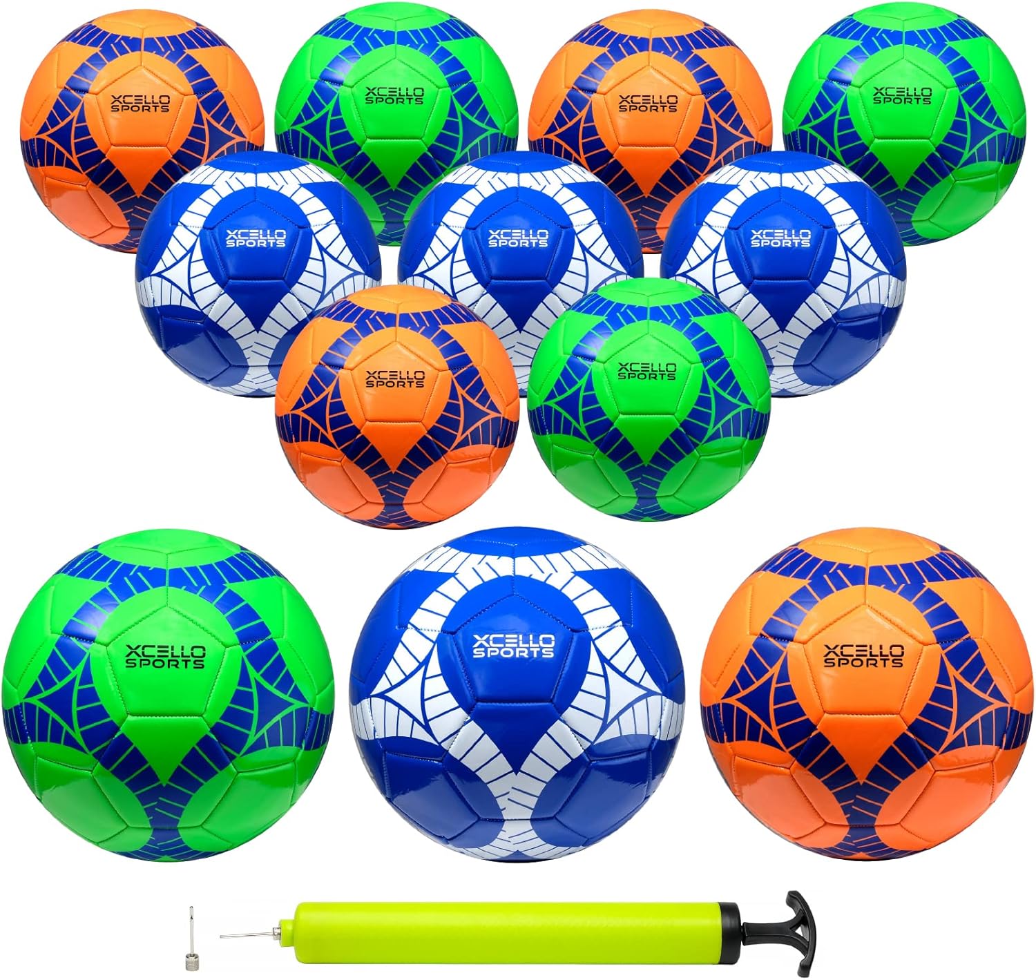 Xcello Sports Soccer Balls with Assorted Colors with Pump : Sports & Outdoors
