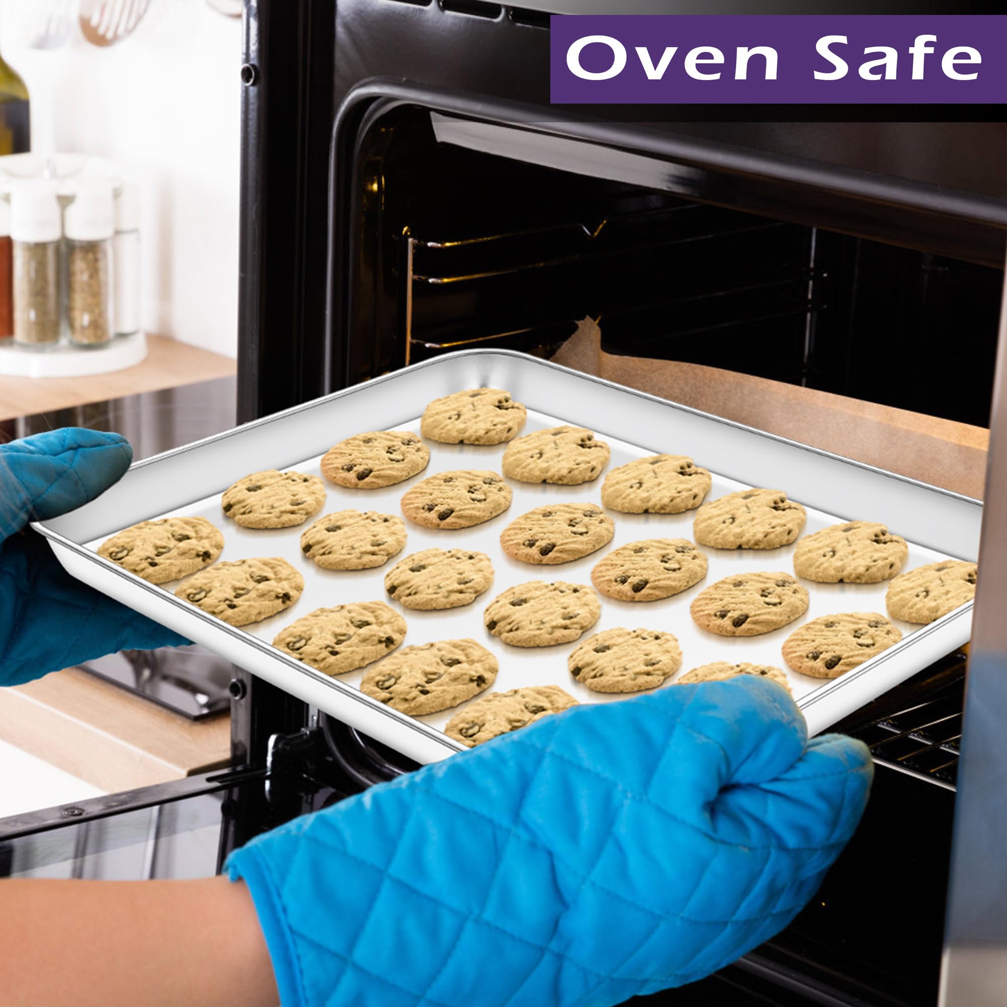 Toaster Oven Pan Set Of 2, Stainless Steel Toaster Oven