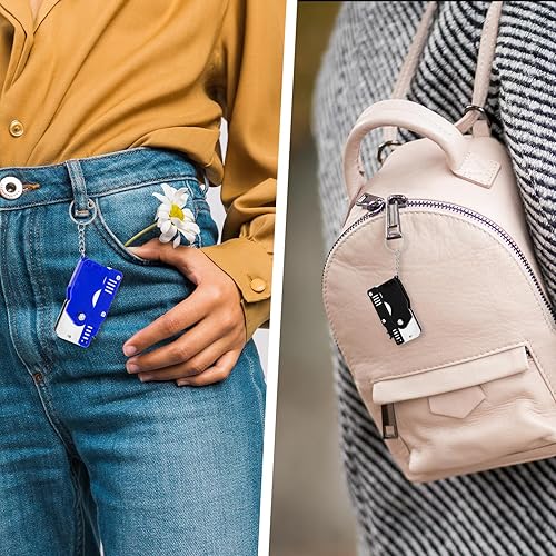 Miniatura 5 de 2 pistolas de goma, llavero de pistola de banda elástica con 120 bandas elásticas de goma, 2 objetivos, juguete de disparo de banda de goma plegable