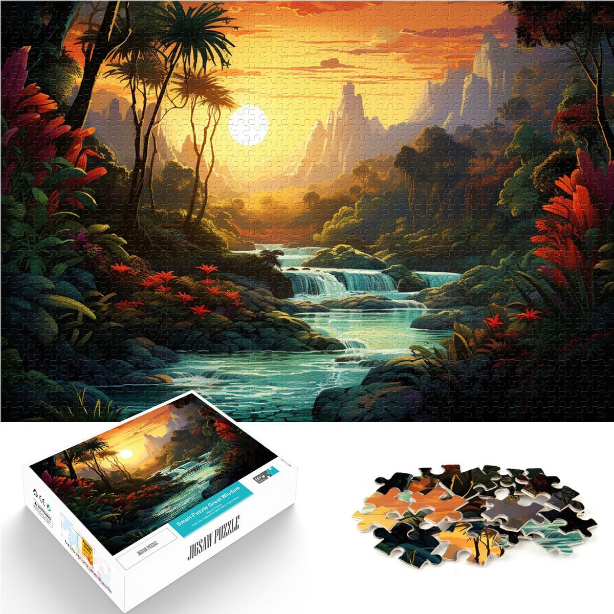 Jigsaw Puzzles 1000 Pieces for Adults Amazon rainforest Educational Puzzle Family Game Train your brain and hands 19.7 in x29.5 in โ image 1