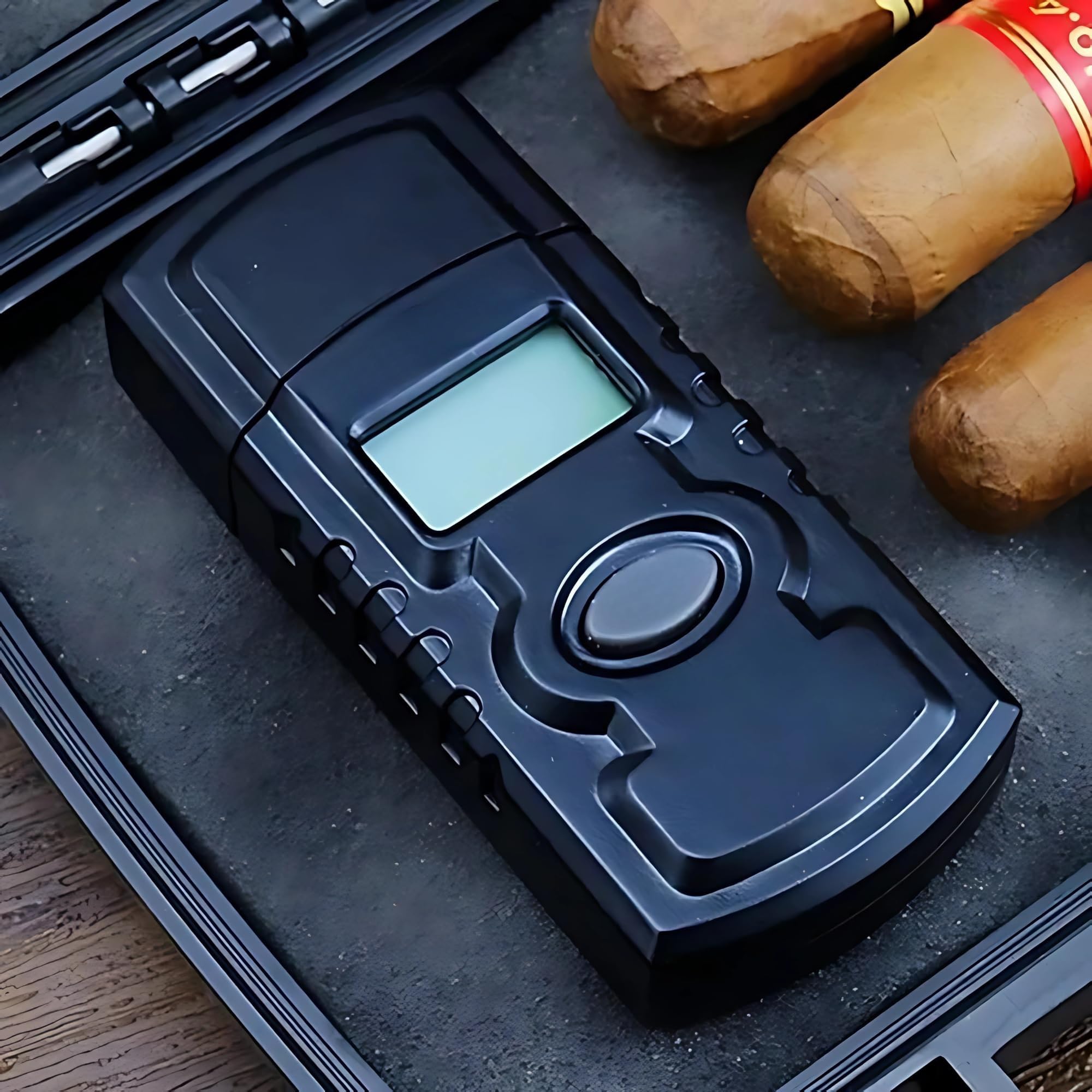 Digitale Zigarre Humidometer - Tragbare Elektrische Luftbefeuchter Humidor Mit Luftfeuchtigkeit Meter Hygrometer Nadel - Zubehör Geschenke