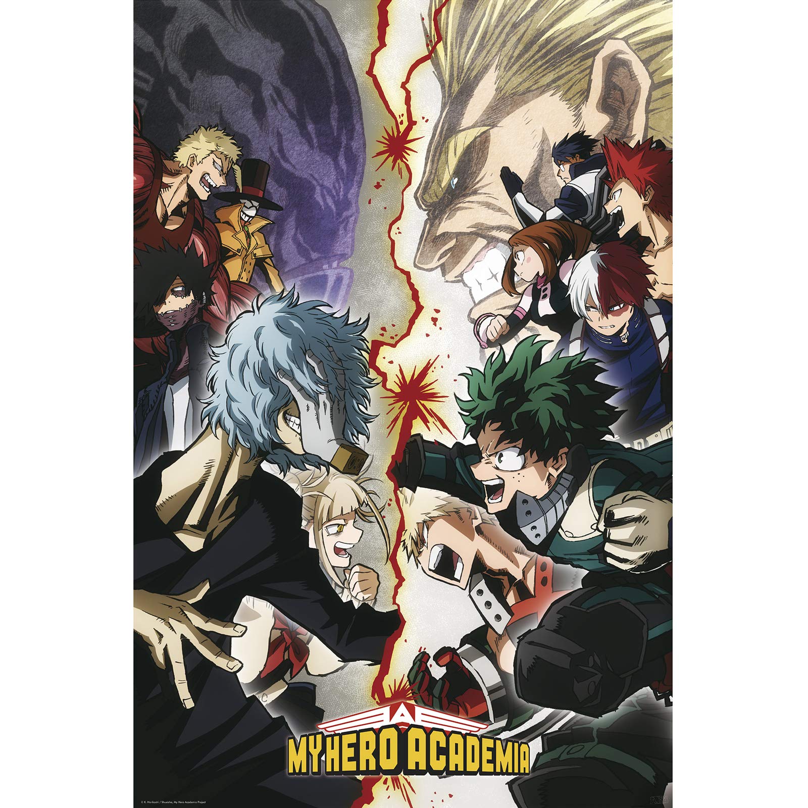 ABYSTYLE My Hero Academia Heroes vs Villains 61 x 91.5cm Maxi Poster