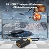 Adaptador HDMI 2 Pack, conector HDMI 2.1 hembra a hembra, extensor HDMI macho a hembra, soporta 8K@60Hz 4K@120Hz 48Gbps HDR, para HDTV, monitor, laptop, Xbox, PS4/PS5, negro 5