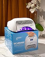 Vista 6 de Gelish Luz LED desenchufada de 18 G, portátil, recargable, 36 W, blanco y plateado, asistencia de potencia inteligente, sensores de movimiento