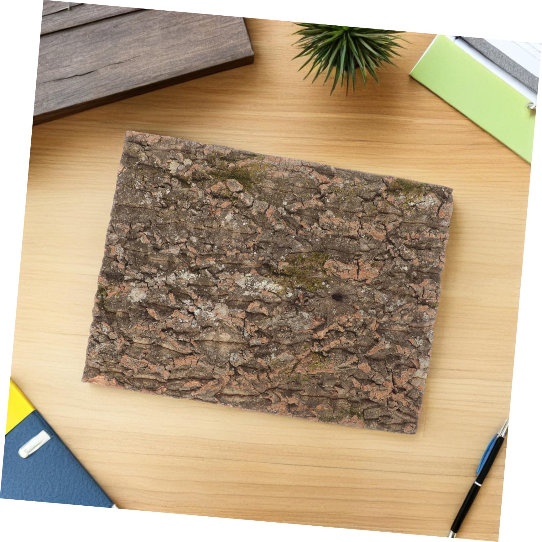 de Corcho Natural y Natural 2piezas para Terrario de Reptiles Textura Auténtica de, Compatible Universalmente para Hábitats de Geckos