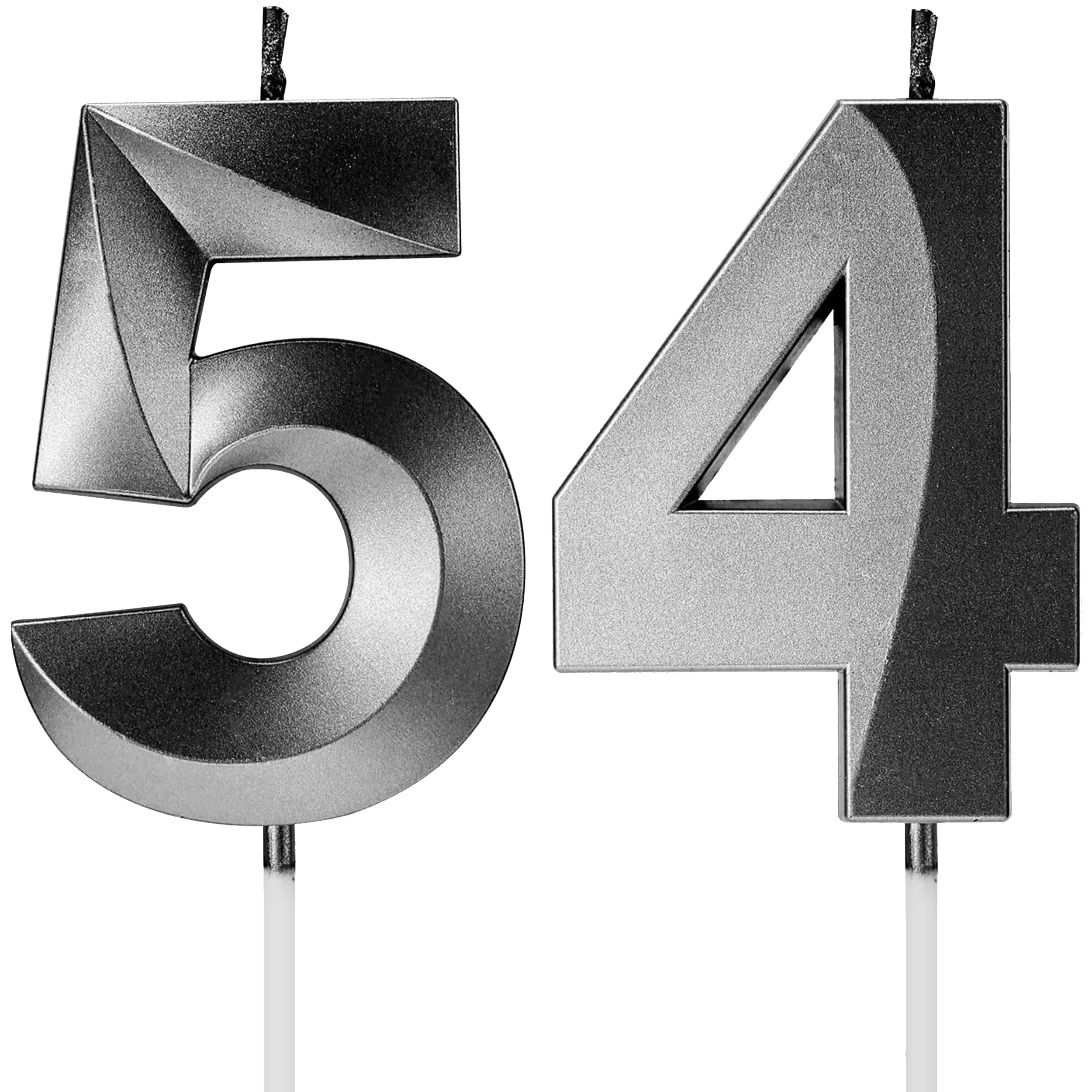 Birthday Candles Number Candles Age Year for Cakes Happy Birthday 3D Designed Wedding Anniversary Party Cake Topper Decorations