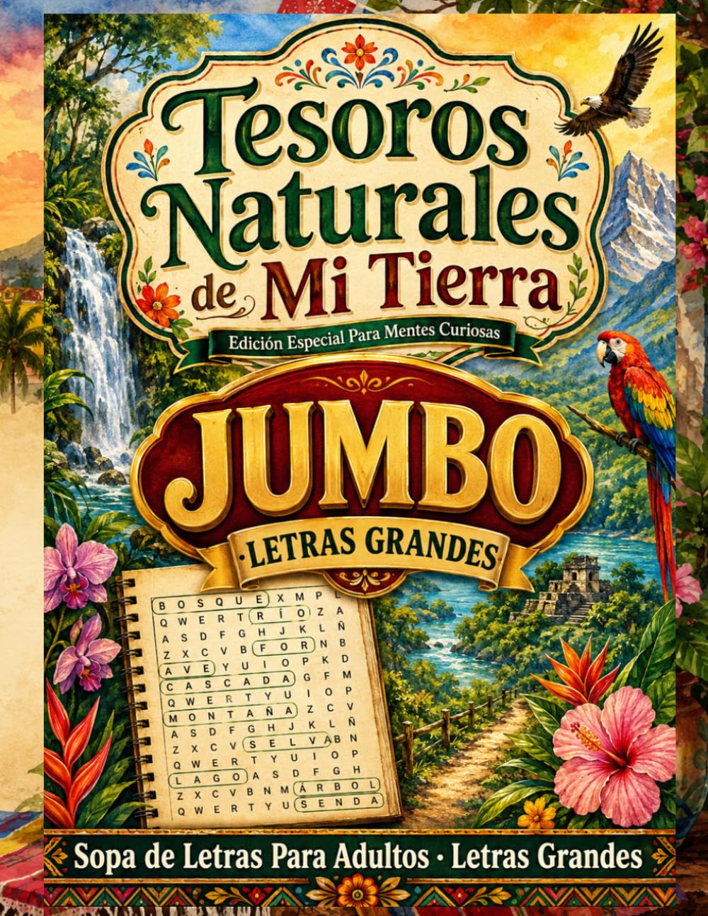 Tesoros Naturales de Mi Tierra: Letras Grandes en Español para Viajar por América