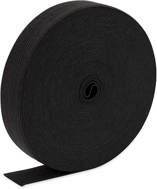 H&S Elastic 10 Meters Black Flat Waistband Sewing Elastic Ribbon Bands Sewing Craft Accessories