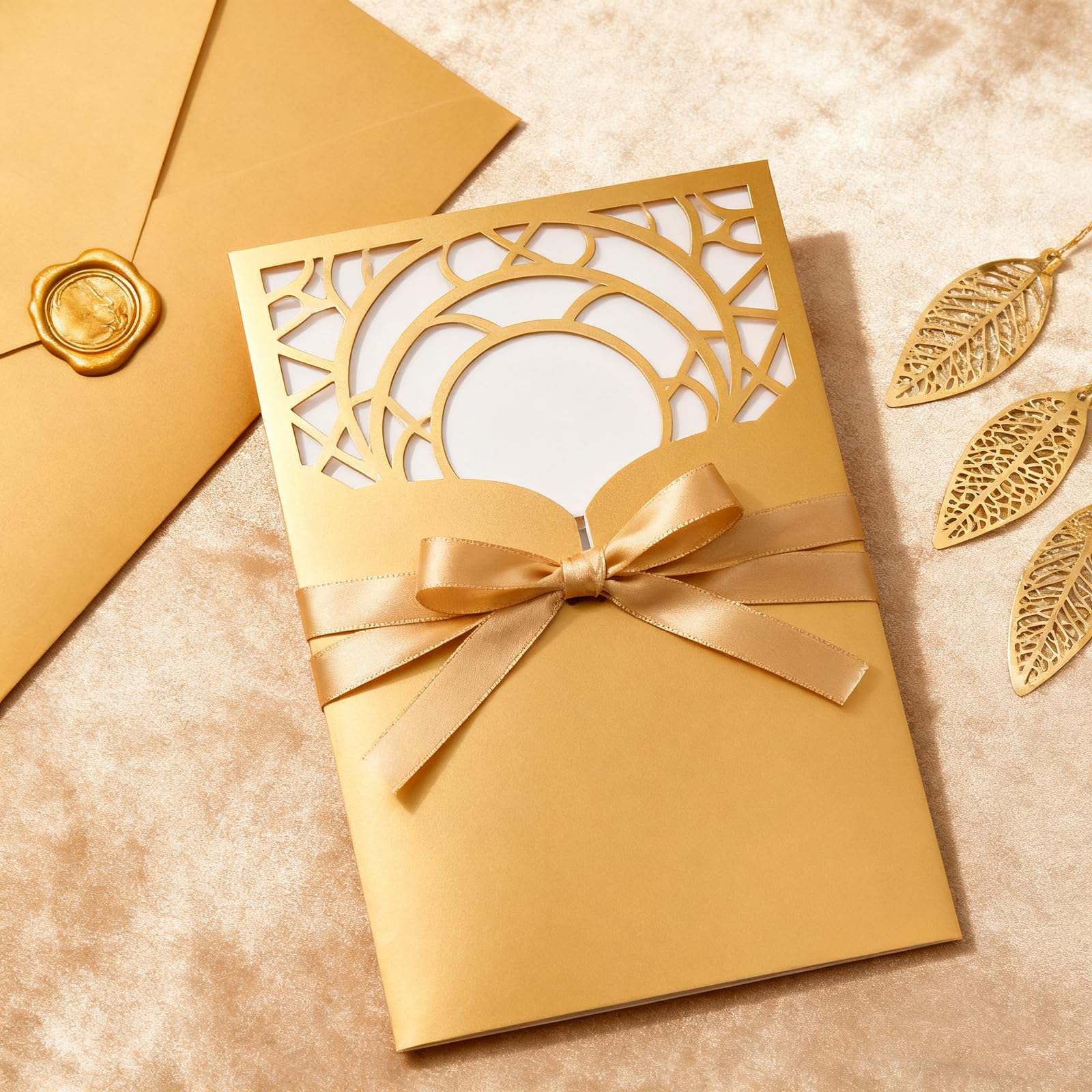 Metallic paper DIN A4 21 x 29,7 cm, gold metallic 25 pieces, shiny craft paper, 90 g/m², back white, for invitations, weddings